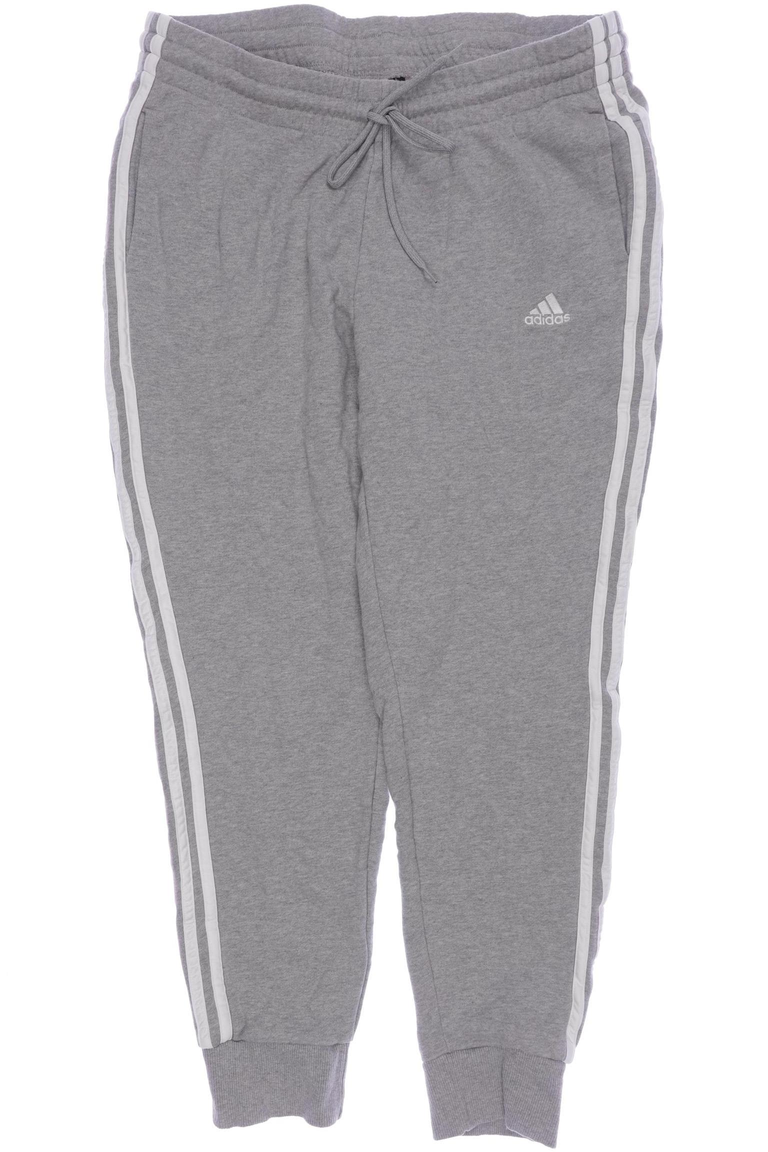 

adidas Damen Stoffhose, grau, Gr. 46