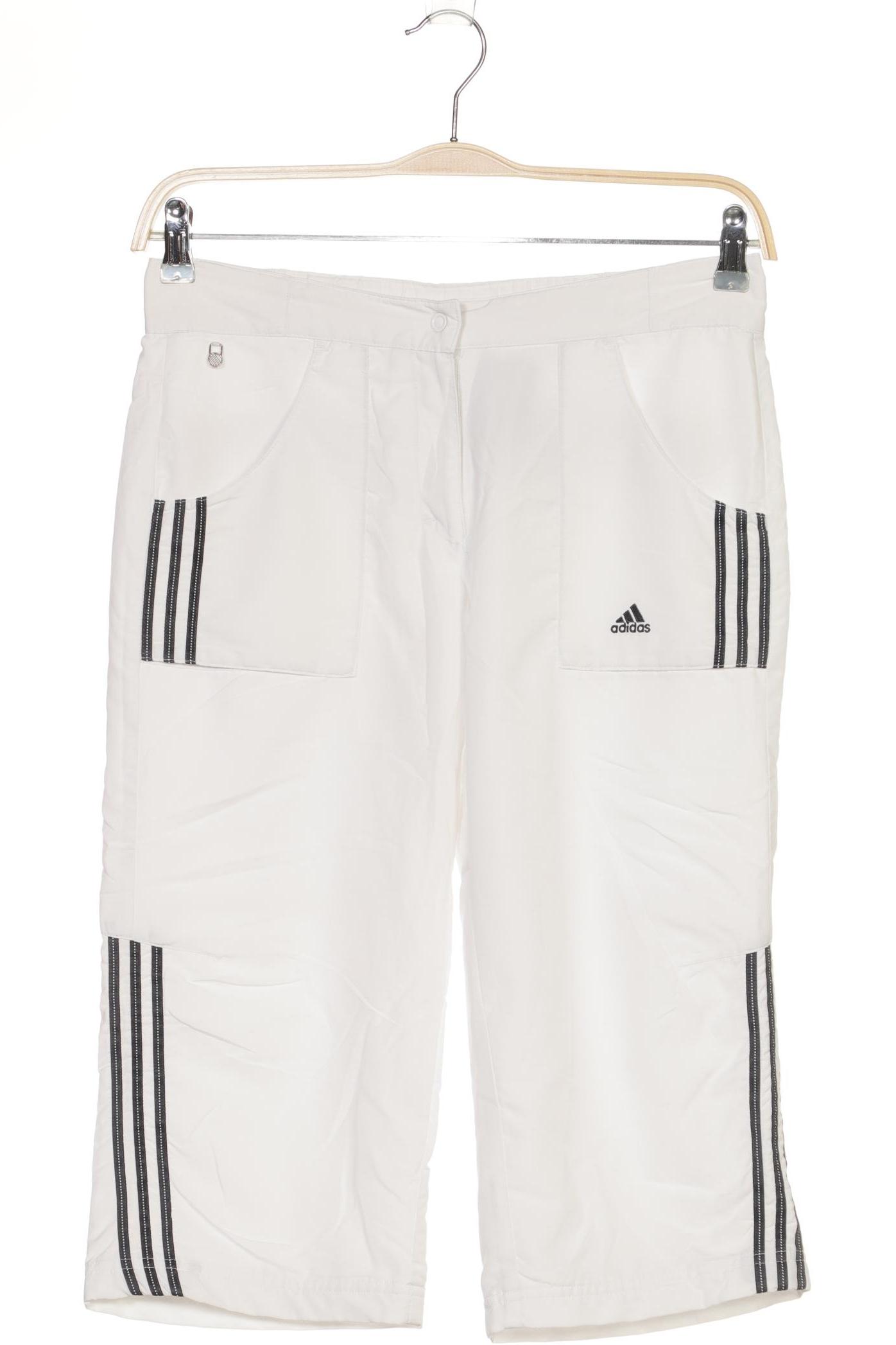 

adidas Damen Stoffhose, weiß, Gr. 36