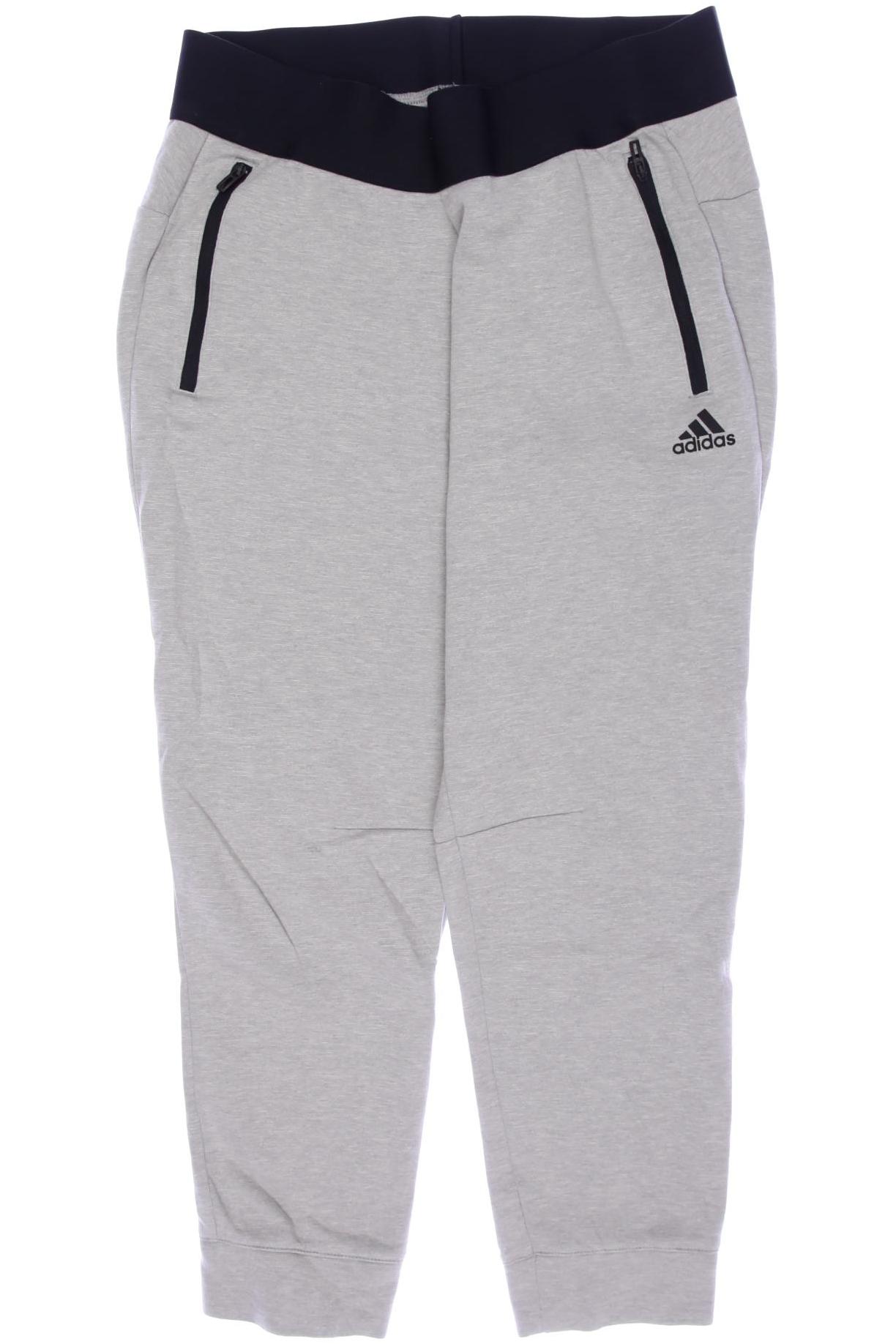 

adidas Damen Stoffhose, grau, Gr. 38