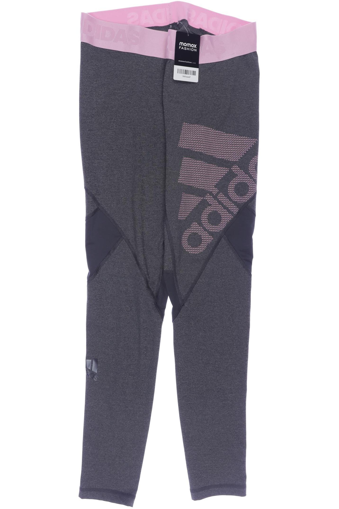 

adidas Damen Stoffhose, grau, Gr. 0