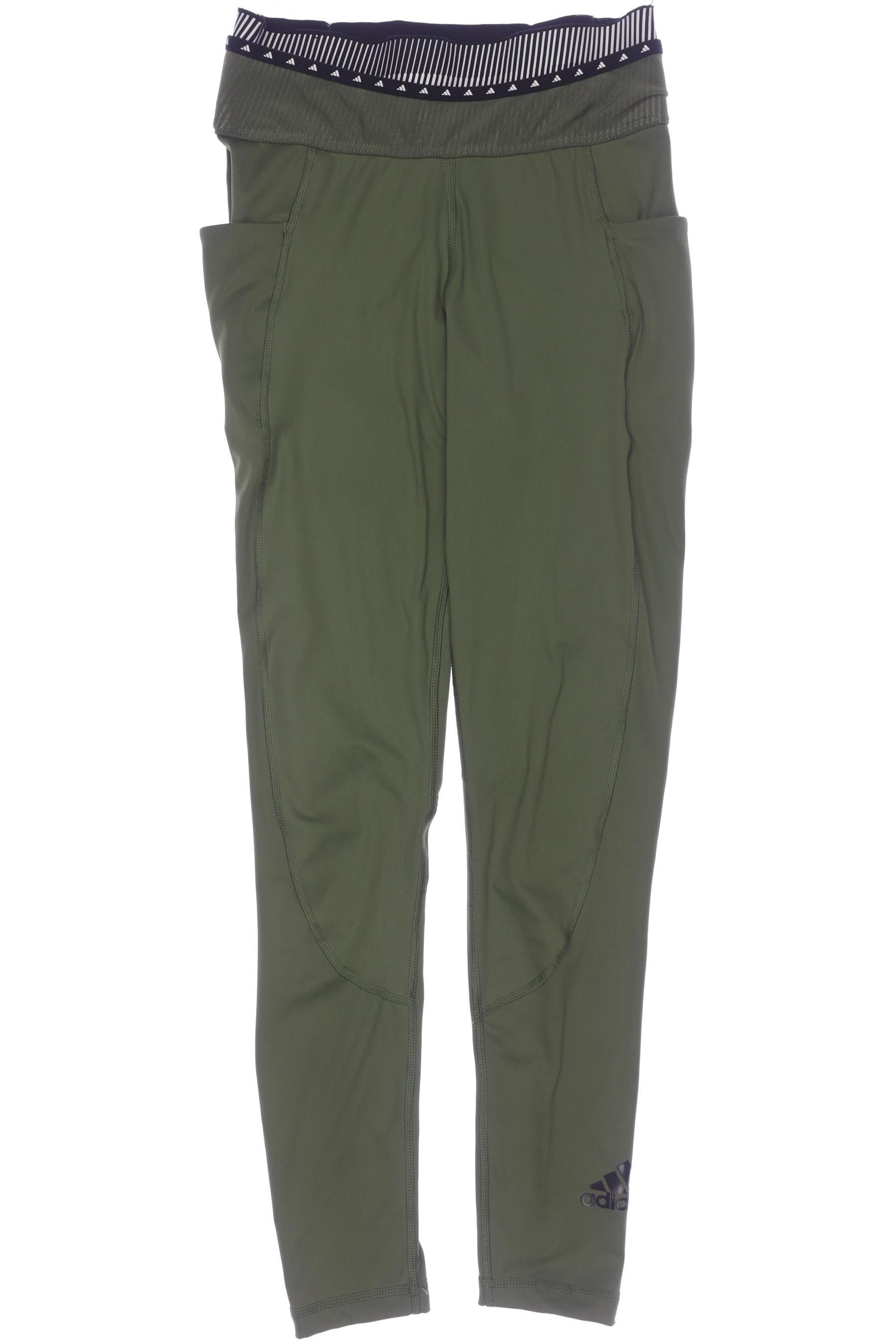 

adidas Damen Stoffhose, grün, Gr. 0