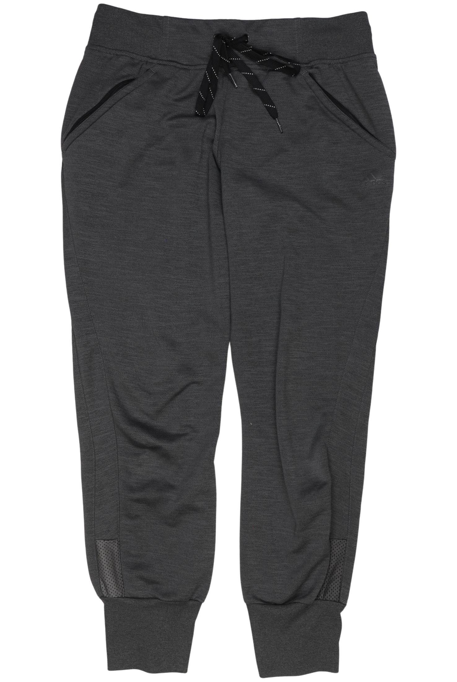 

adidas Damen Stoffhose, grau, Gr. 36