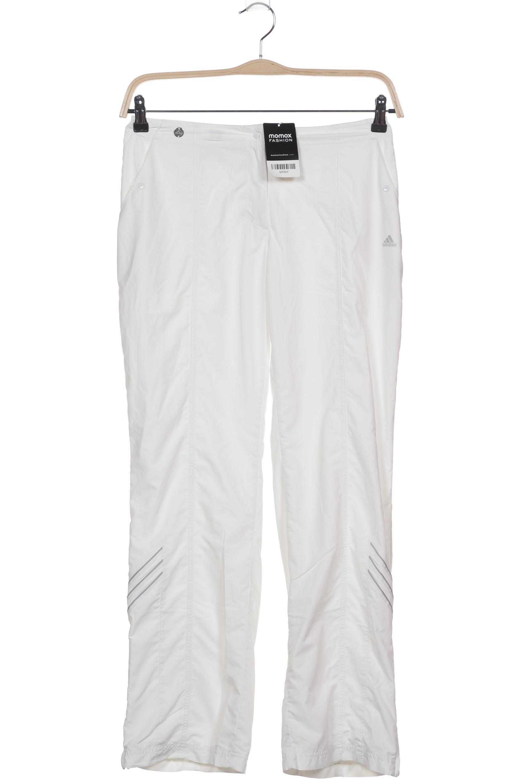 

adidas Damen Stoffhose, weiß, Gr. 38