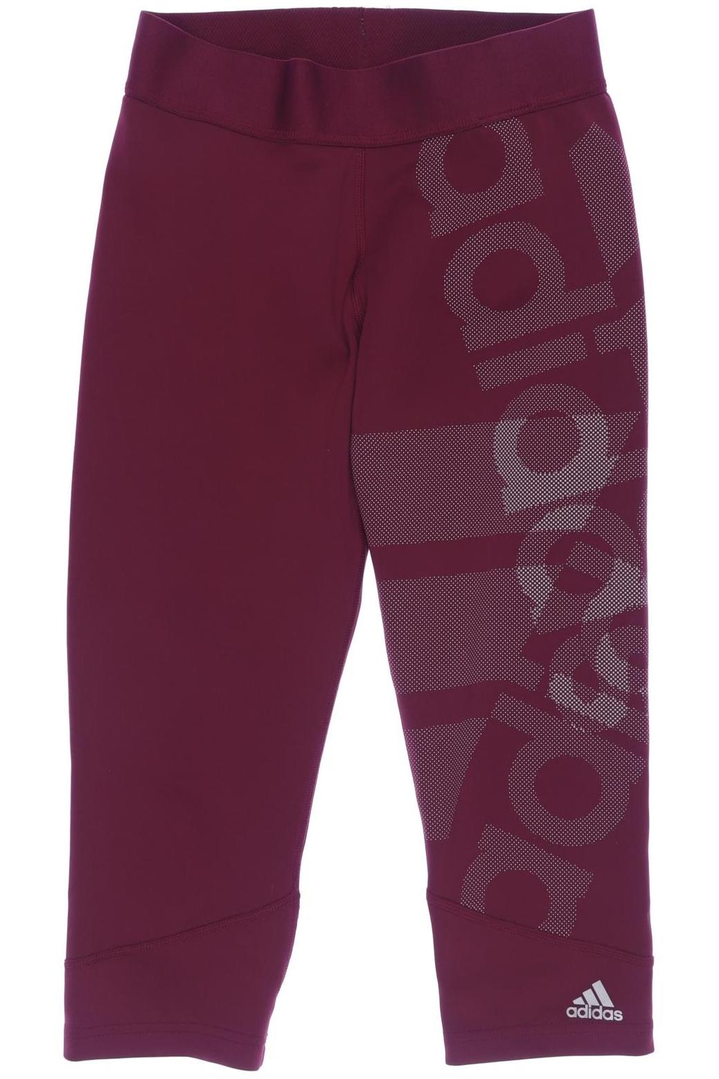 

adidas Damen Stoffhose, bordeaux, Gr. 0