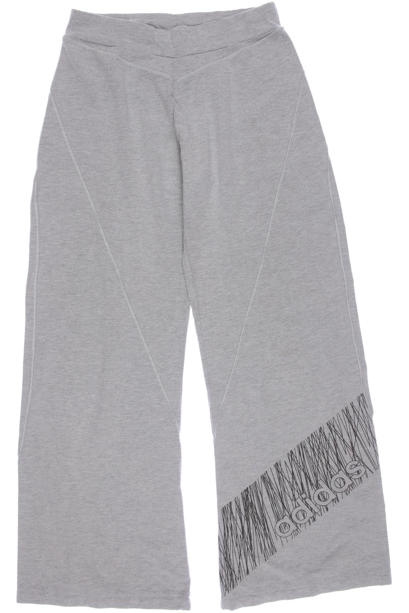 

adidas Damen Stoffhose, grau, Gr. 0