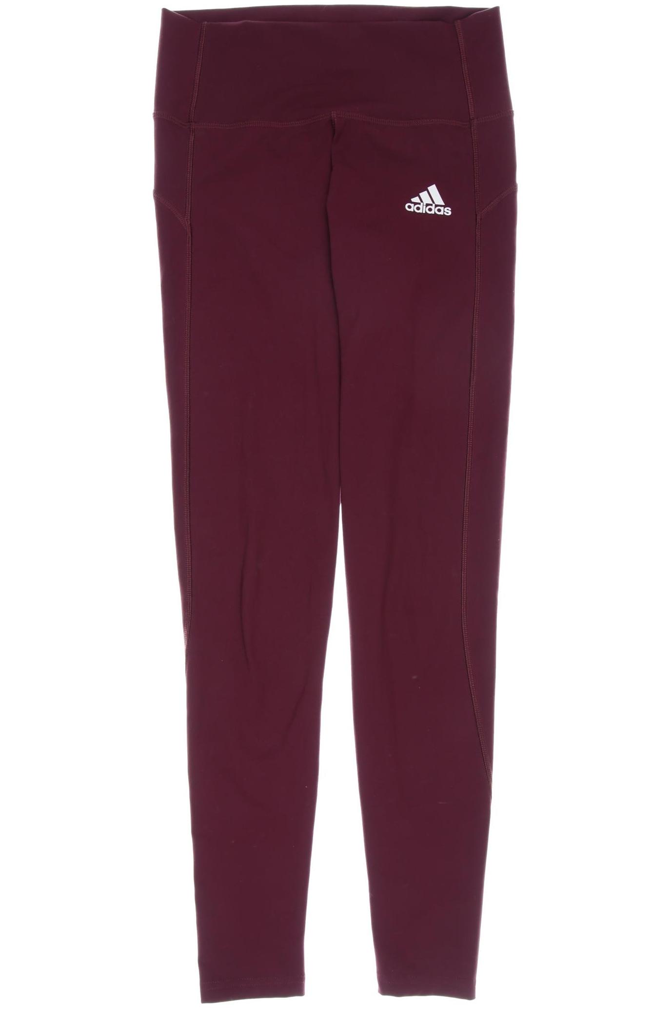 

adidas Damen Stoffhose, bordeaux, Gr. 0