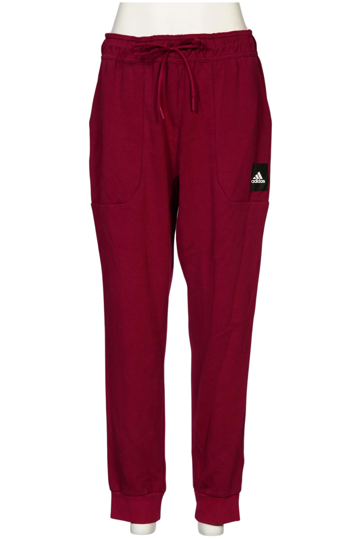 

adidas Damen Stoffhose, bordeaux, Gr. 0