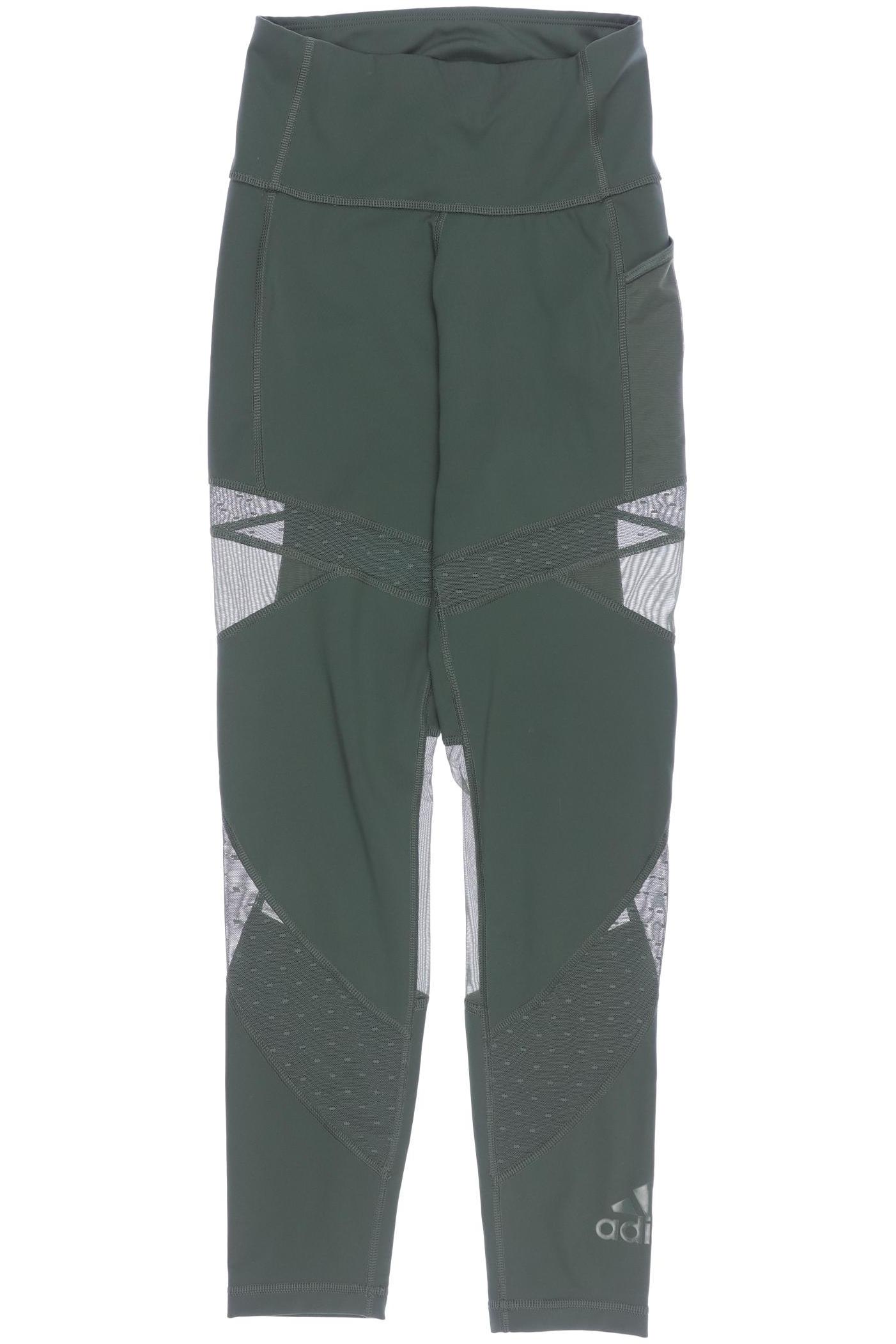 

adidas Damen Stoffhose, grün, Gr. 0