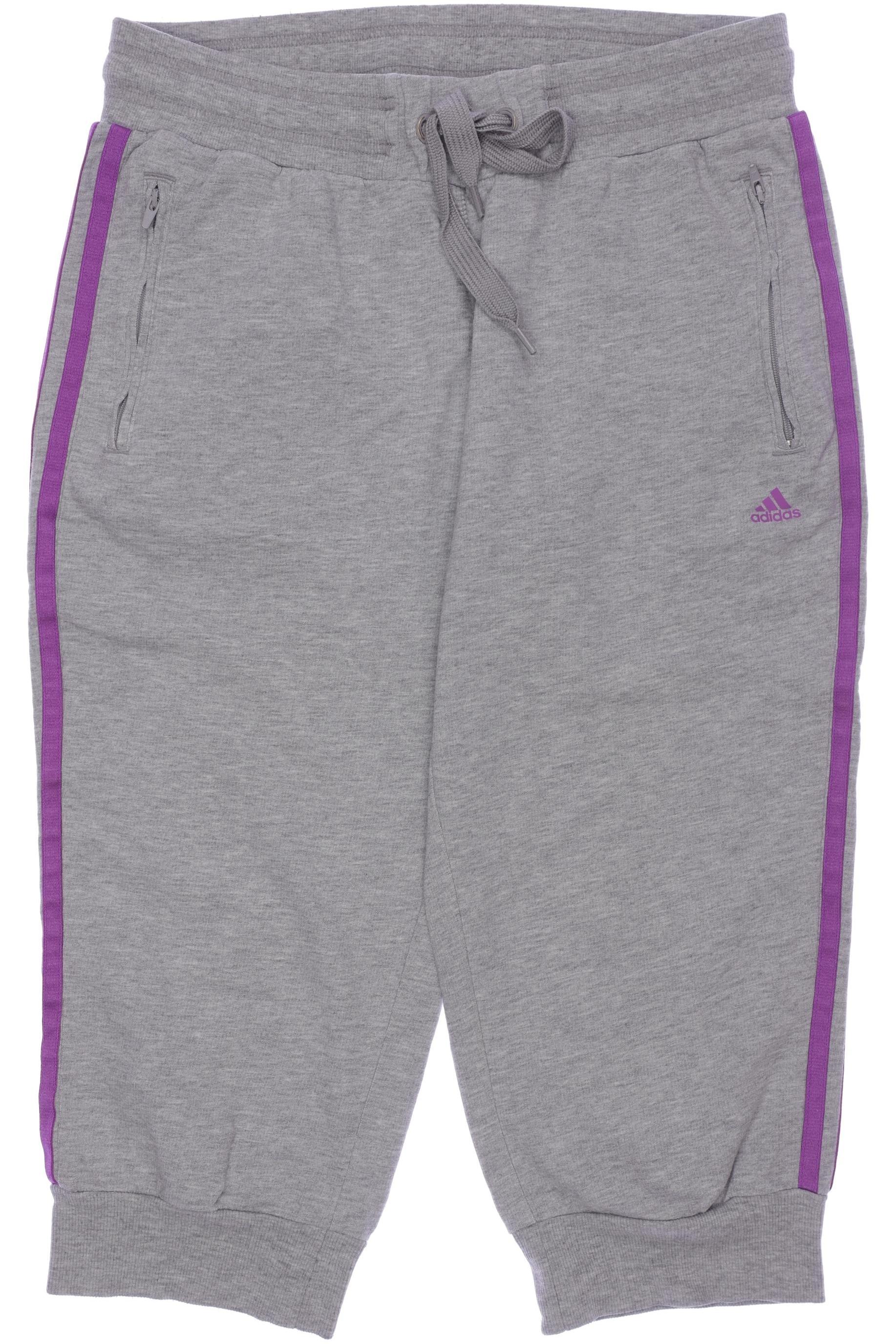 

adidas Damen Stoffhose, grau, Gr. 0