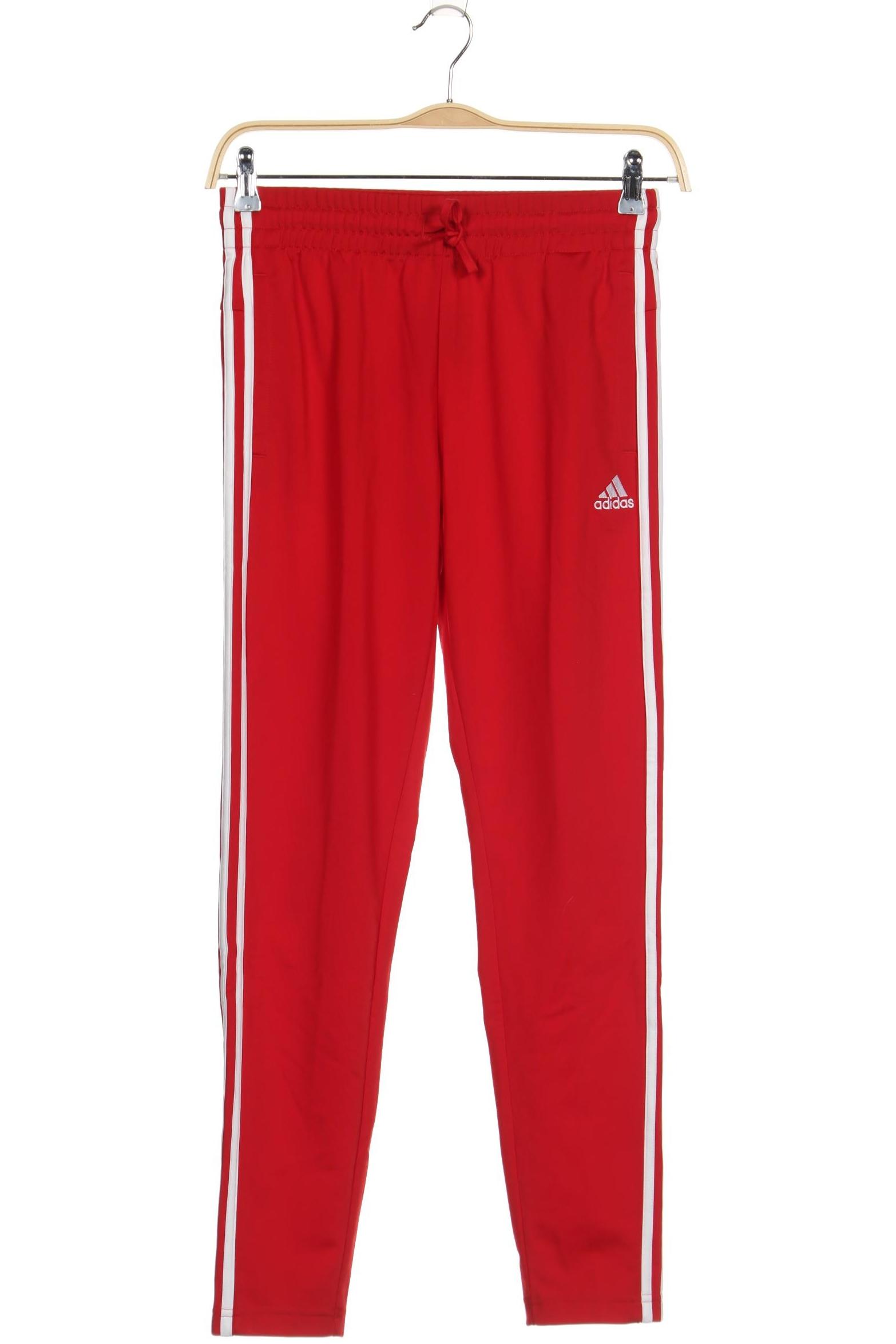 

adidas Damen Stoffhose, rot, Gr. 0