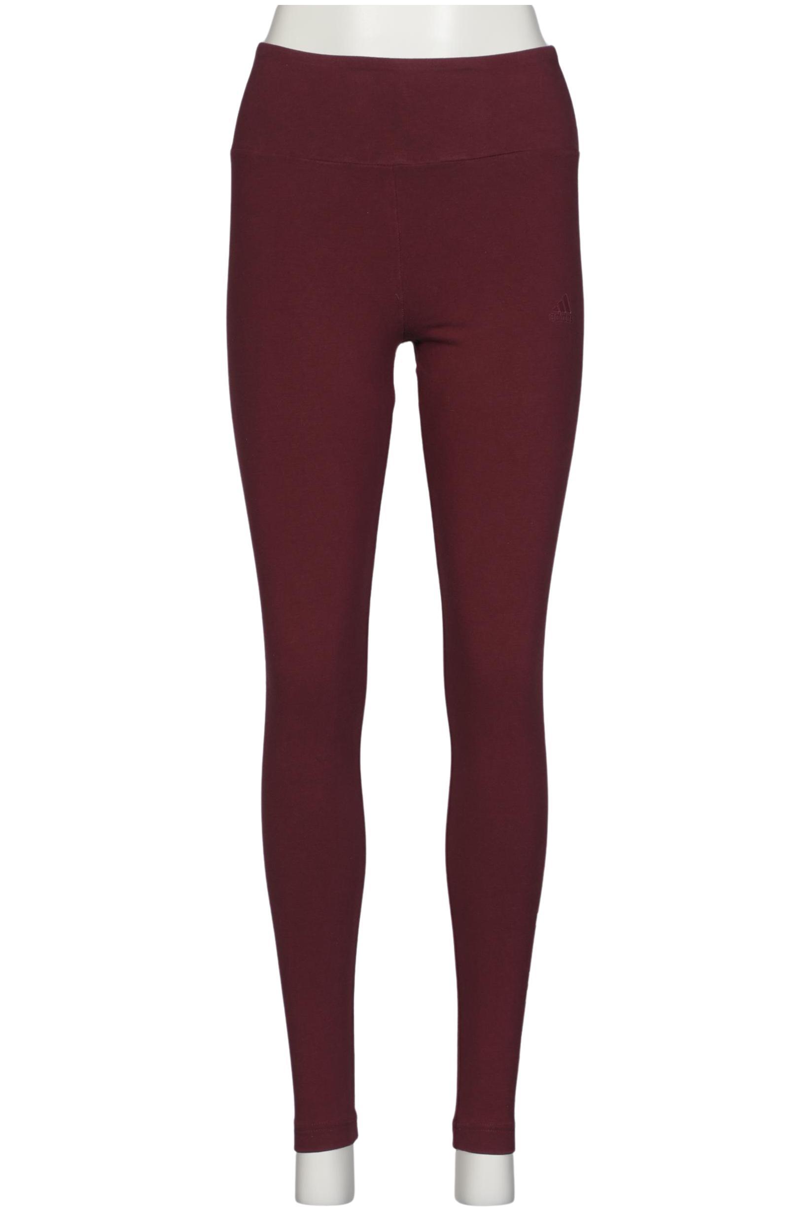 

adidas Damen Stoffhose, bordeaux, Gr. 0