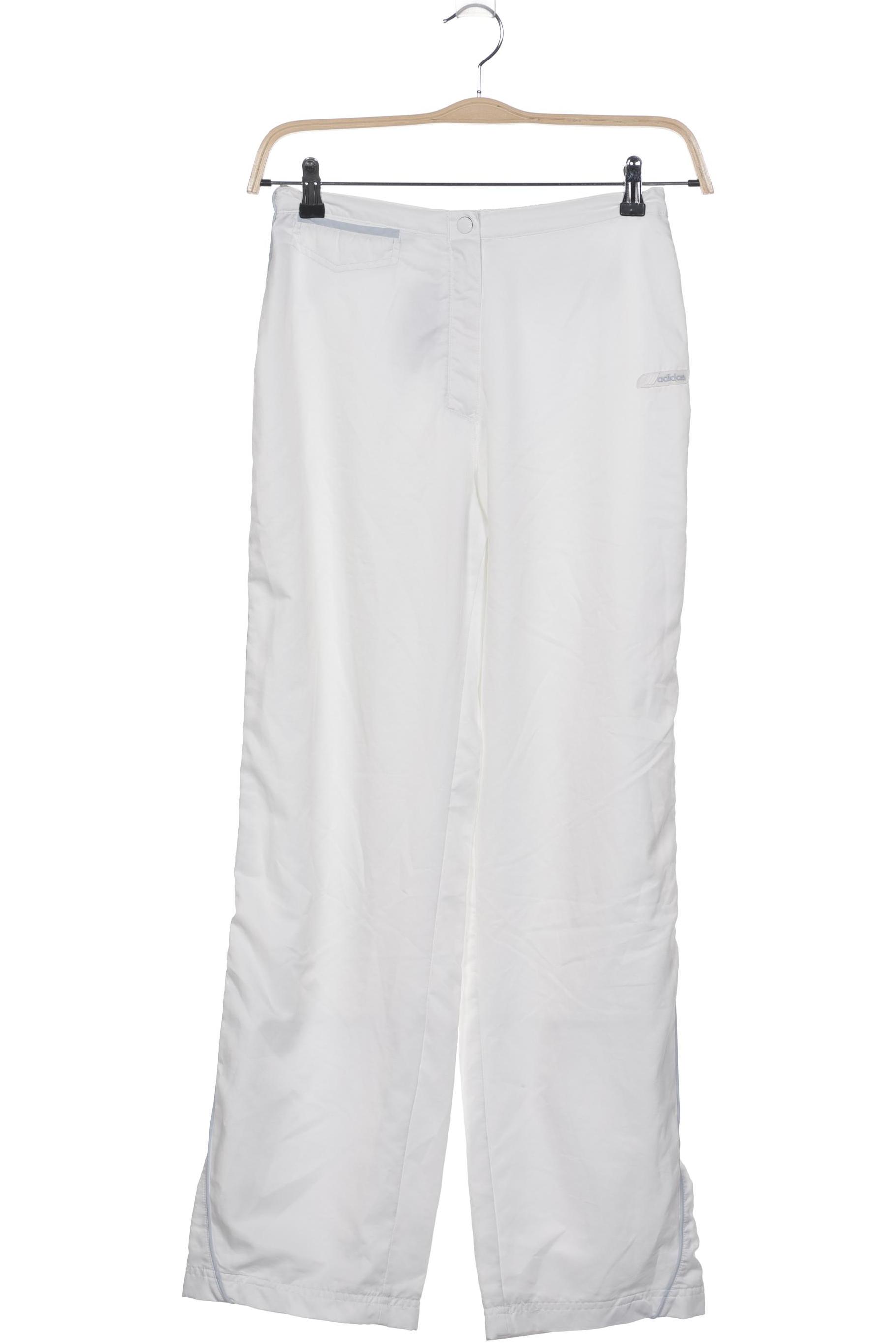 

adidas Damen Stoffhose, weiß, Gr. 38