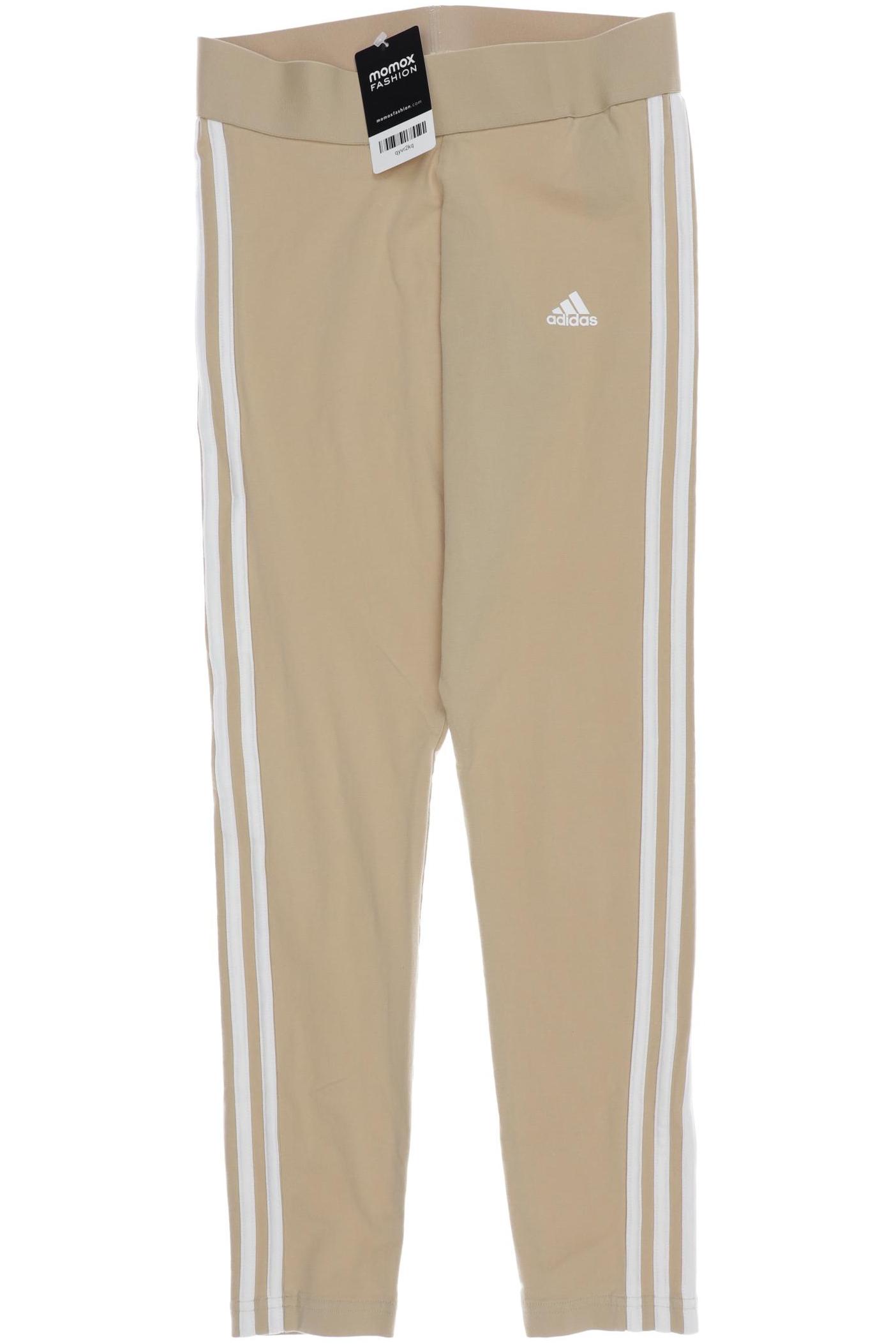 

adidas Damen Stoffhose, beige, Gr. 0