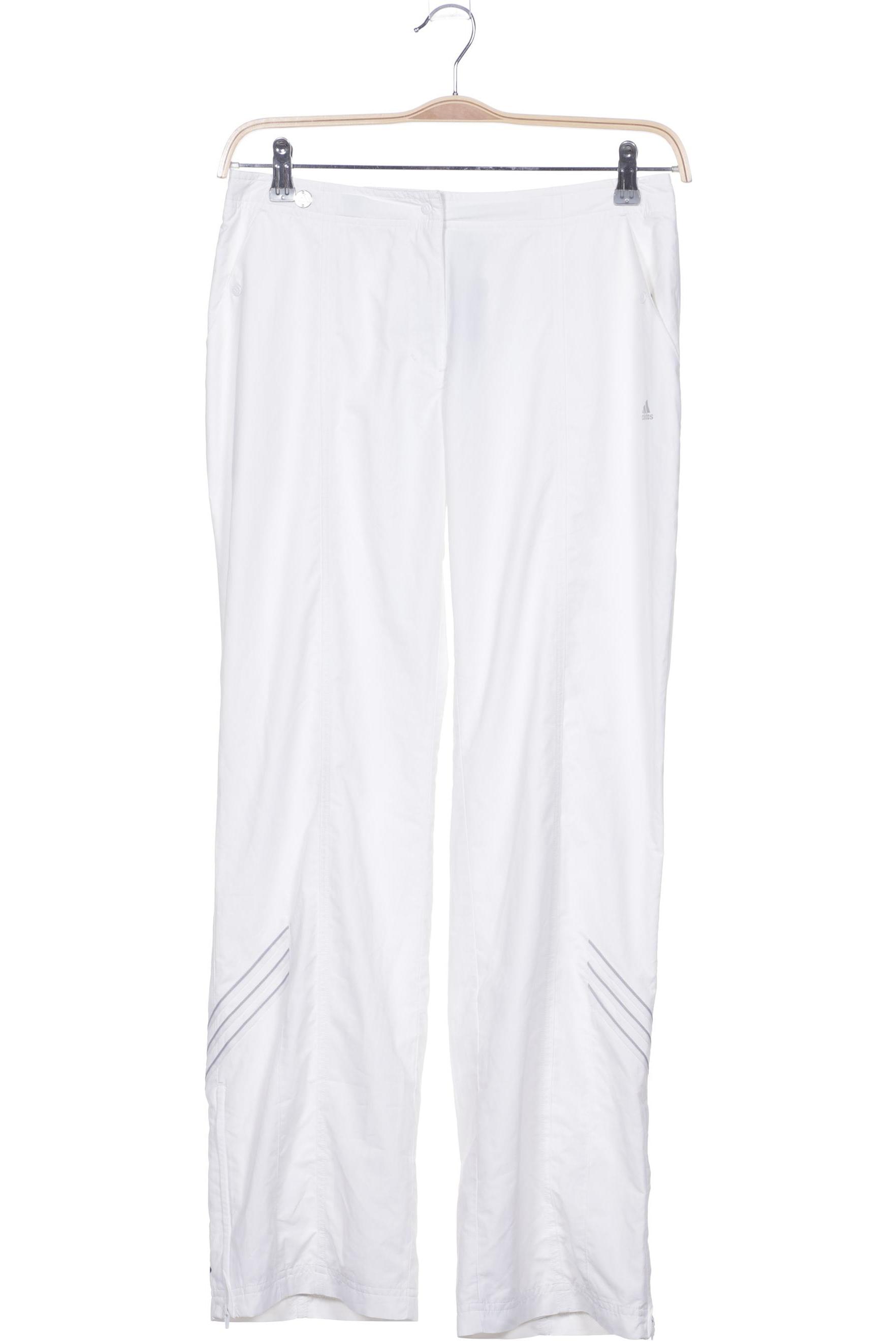 

adidas Damen Stoffhose, weiß, Gr. 38