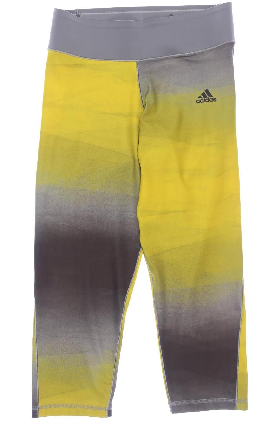 

adidas Damen Stoffhose, gelb, Gr. 0