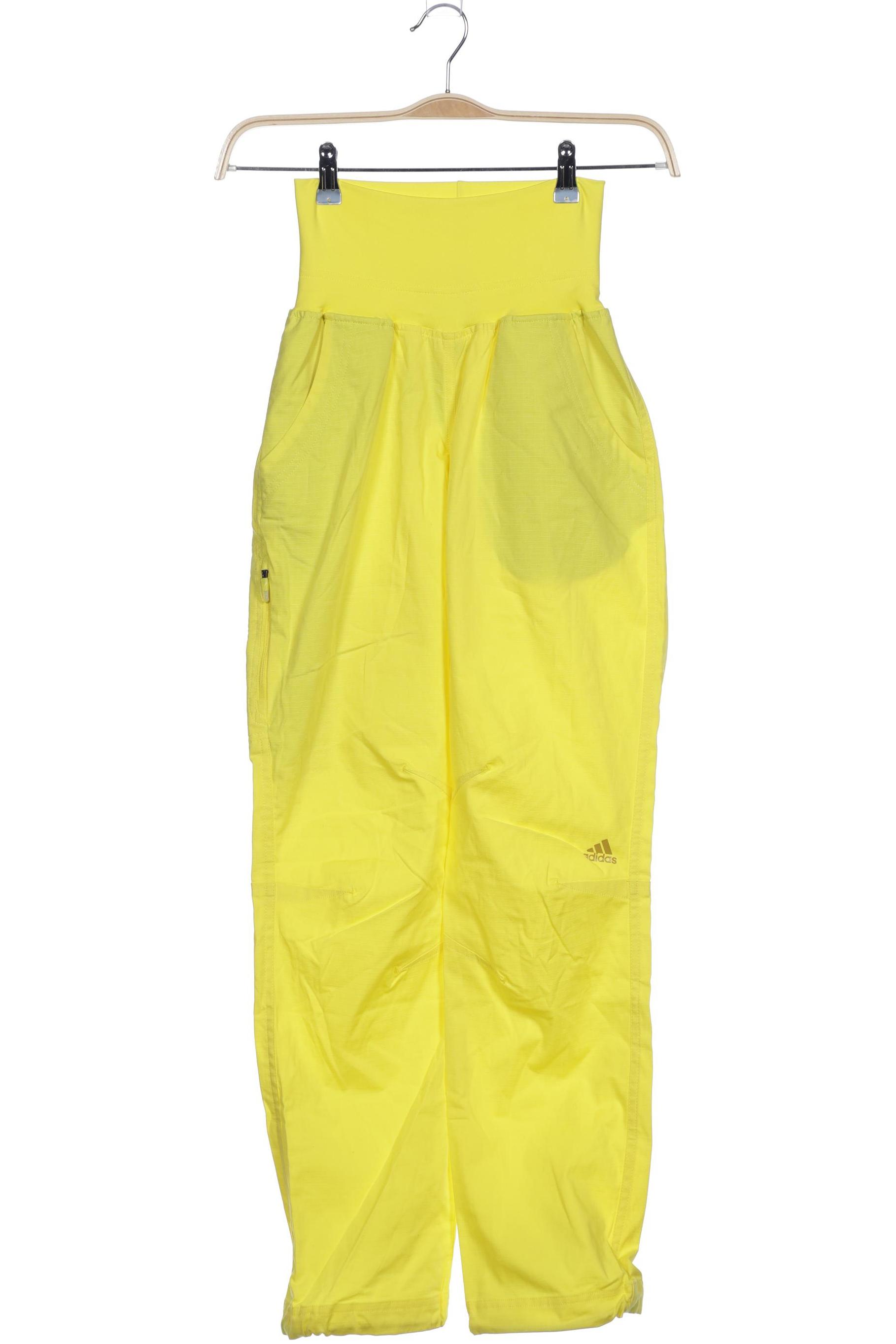 

adidas Damen Stoffhose, gelb, Gr. 34