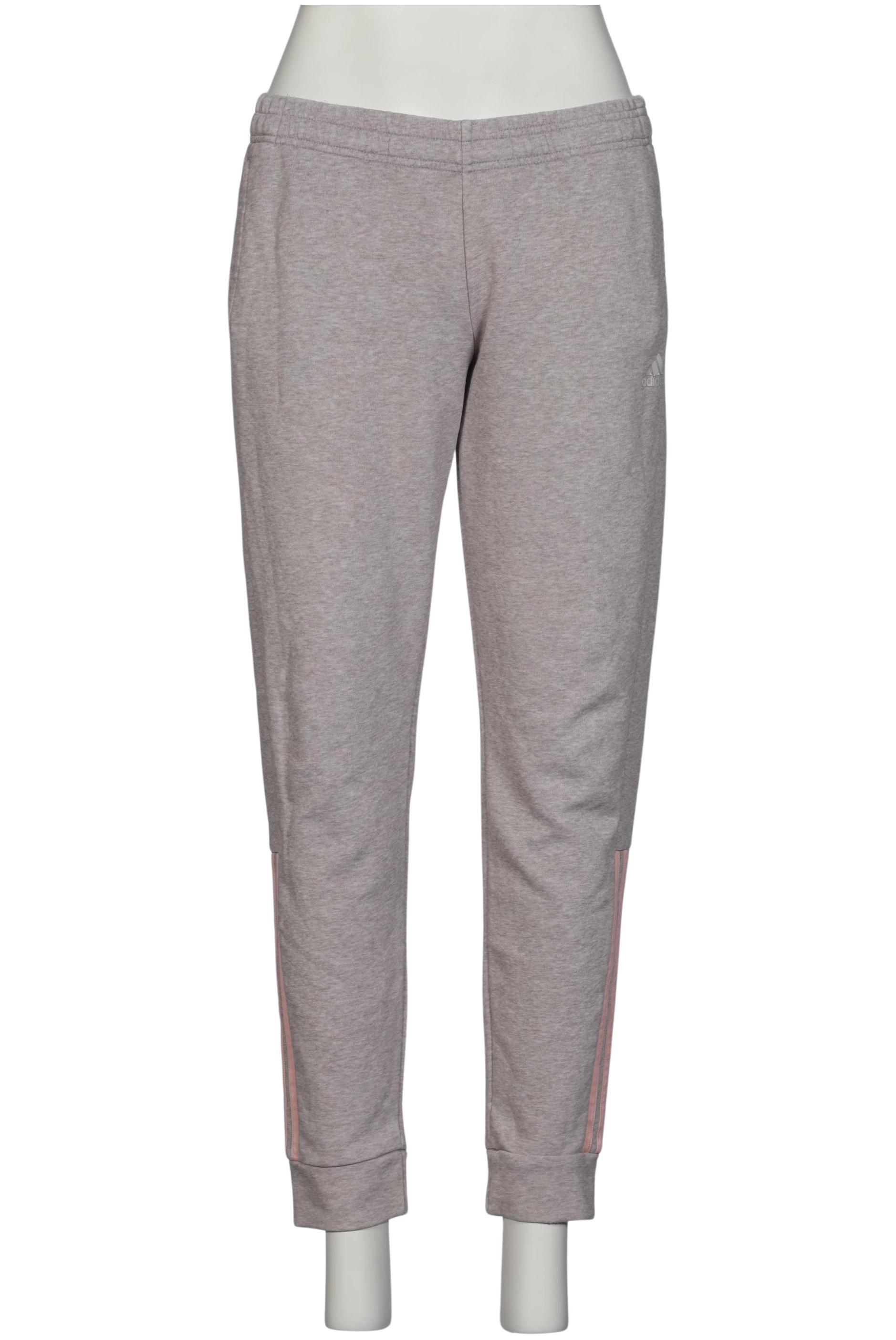

adidas Damen Stoffhose, grau, Gr. 0