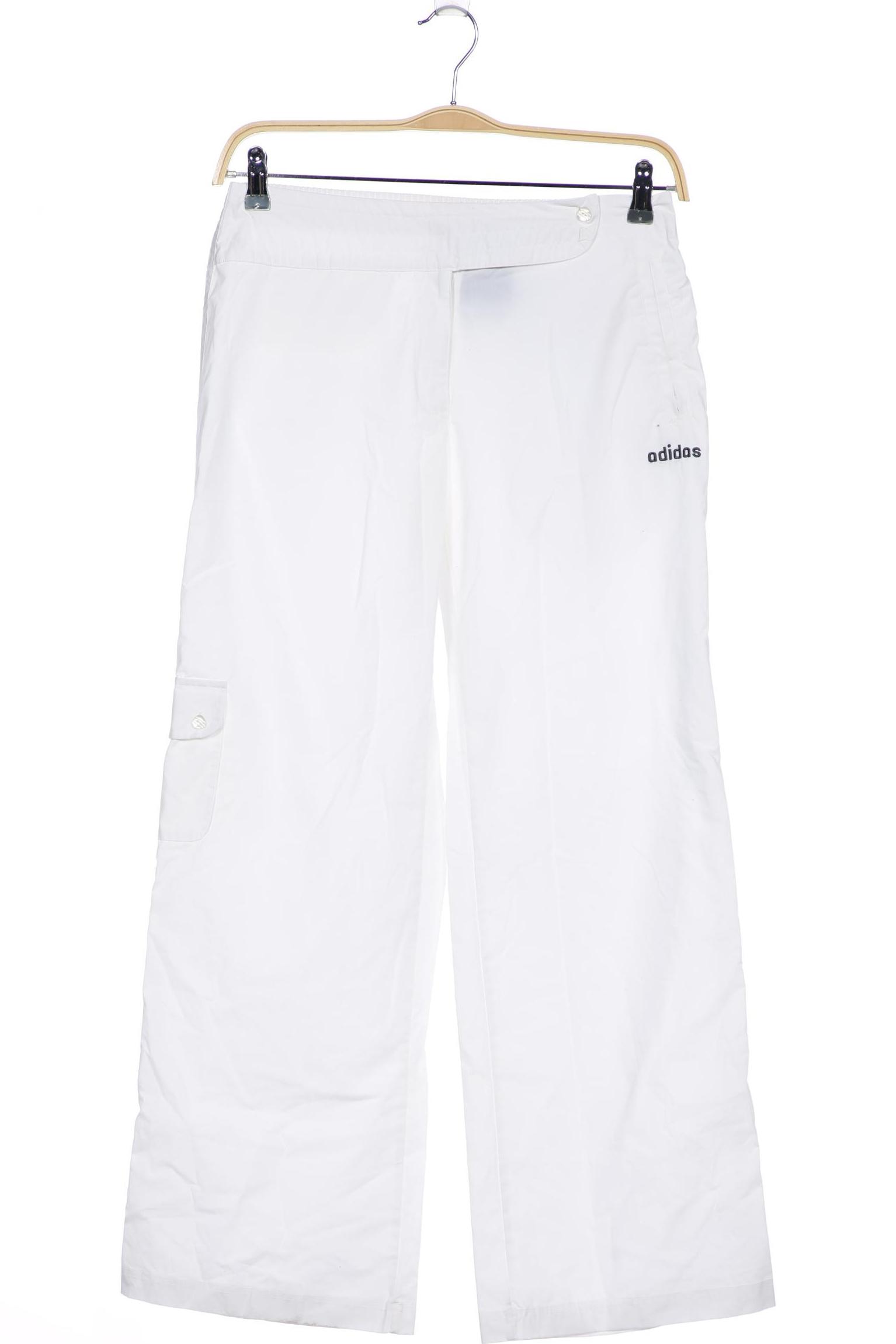 

adidas Damen Stoffhose, weiß, Gr. 38