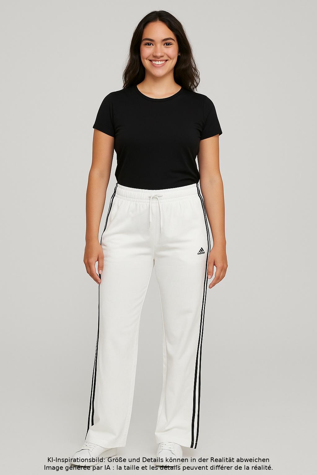 

adidas Damen Stoffhose, weiß, Gr. 36