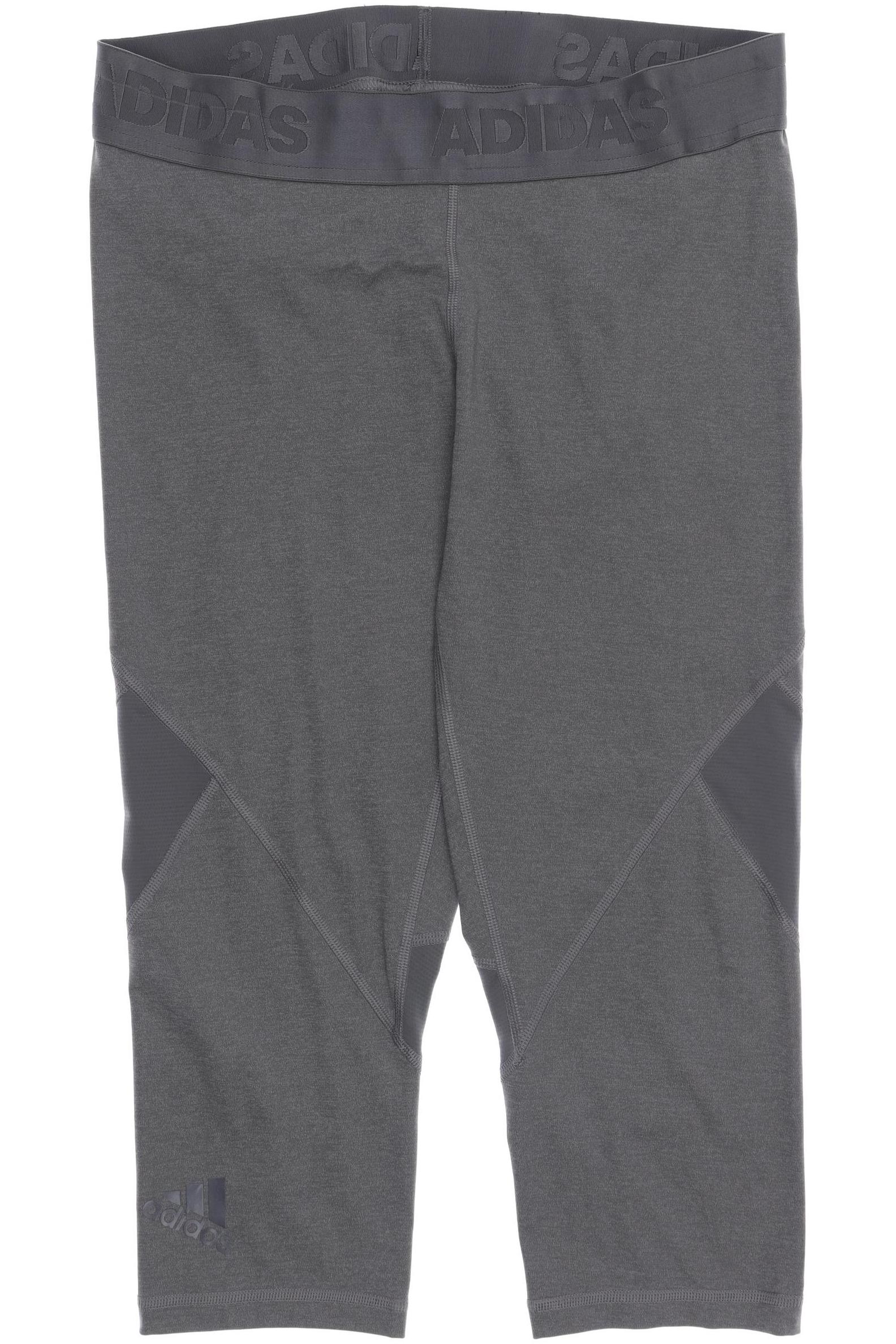 

adidas Damen Stoffhose, grau, Gr. 42