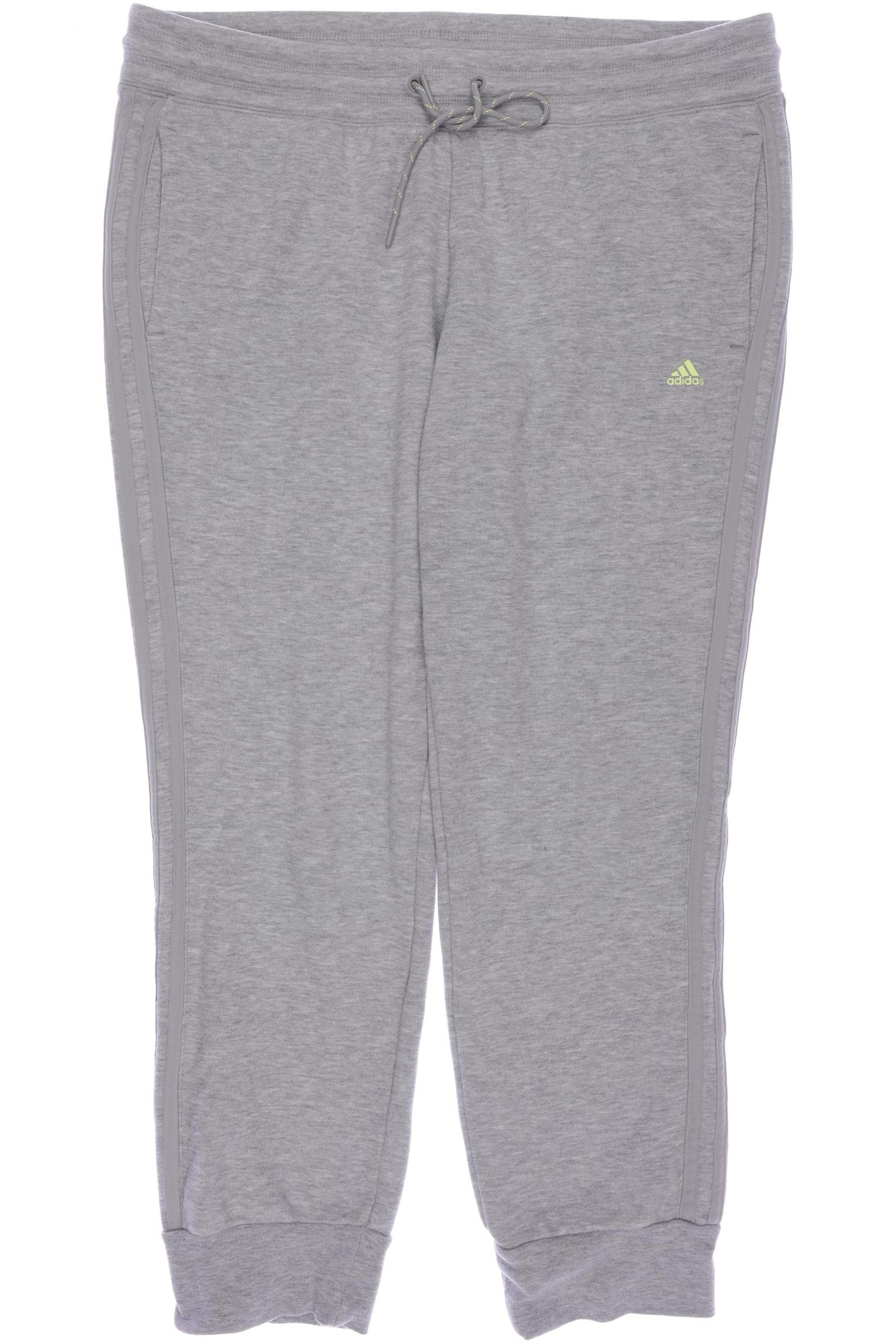 

adidas Damen Stoffhose, grau, Gr. 42