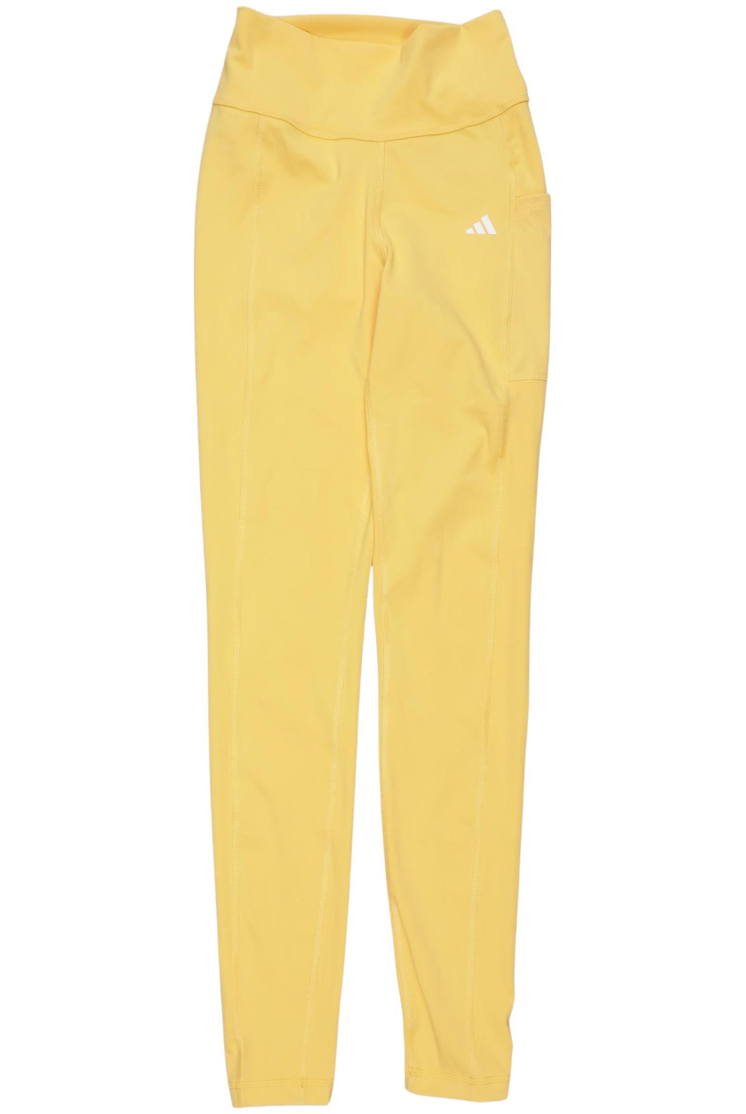 

adidas Damen Stoffhose, gelb, Gr. 0