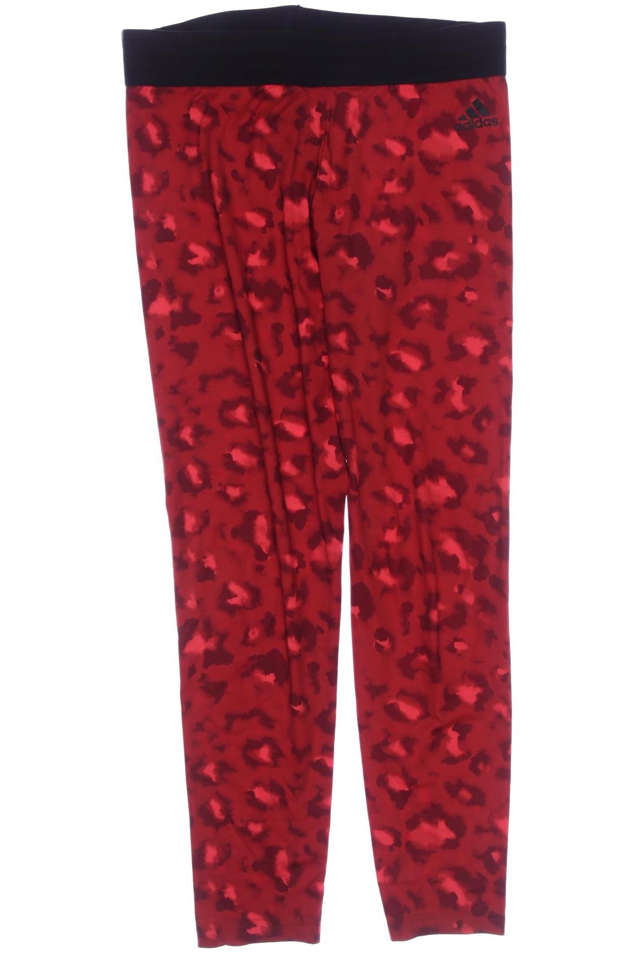 

adidas Damen Stoffhose, rot, Gr. 30