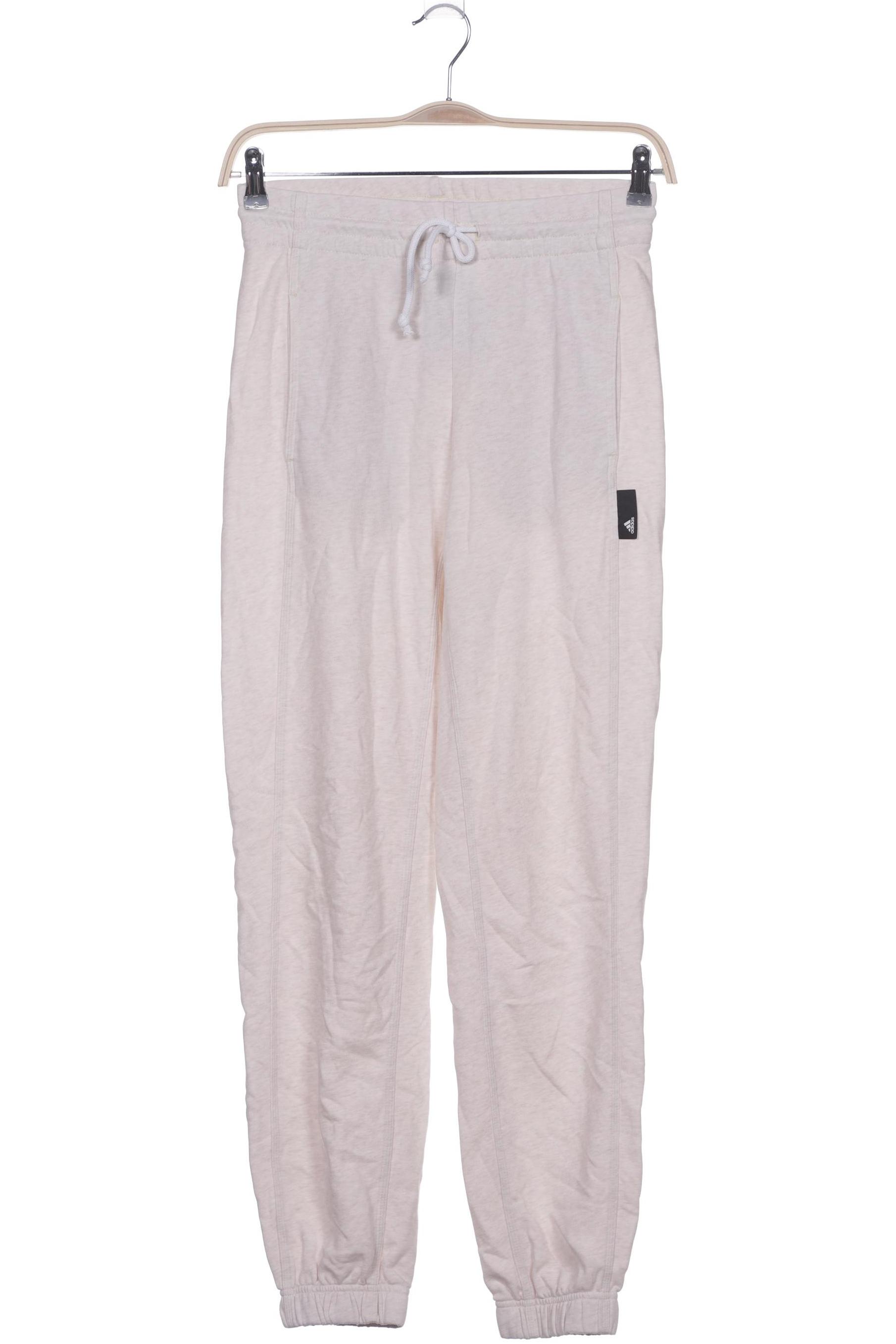 

adidas Damen Stoffhose, cremeweiß, Gr. 0