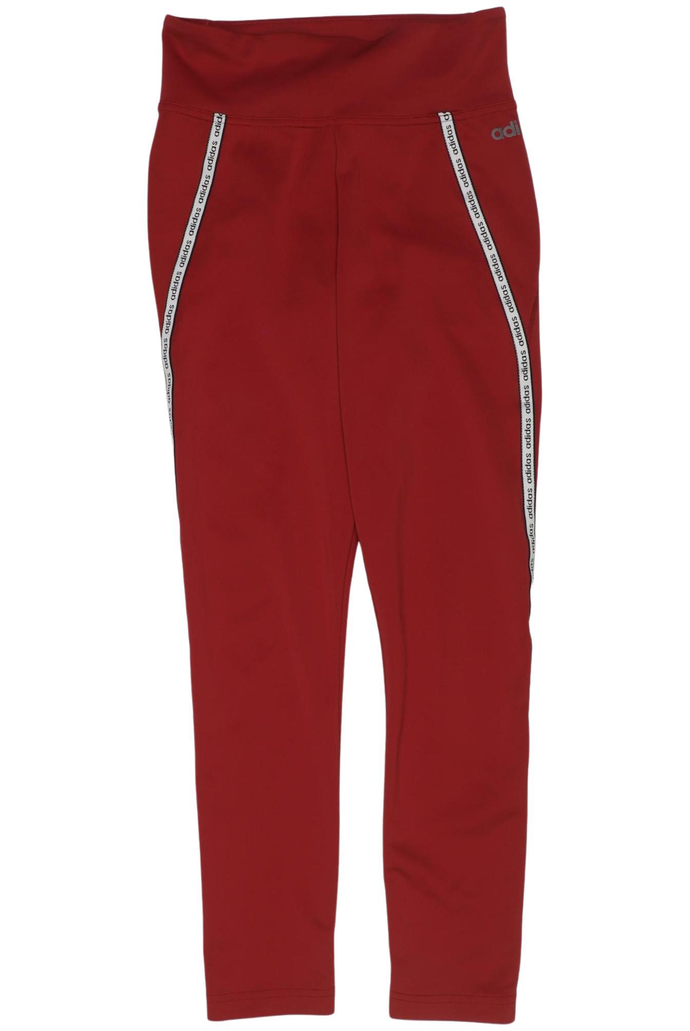 

adidas Damen Stoffhose, rot, Gr. 0