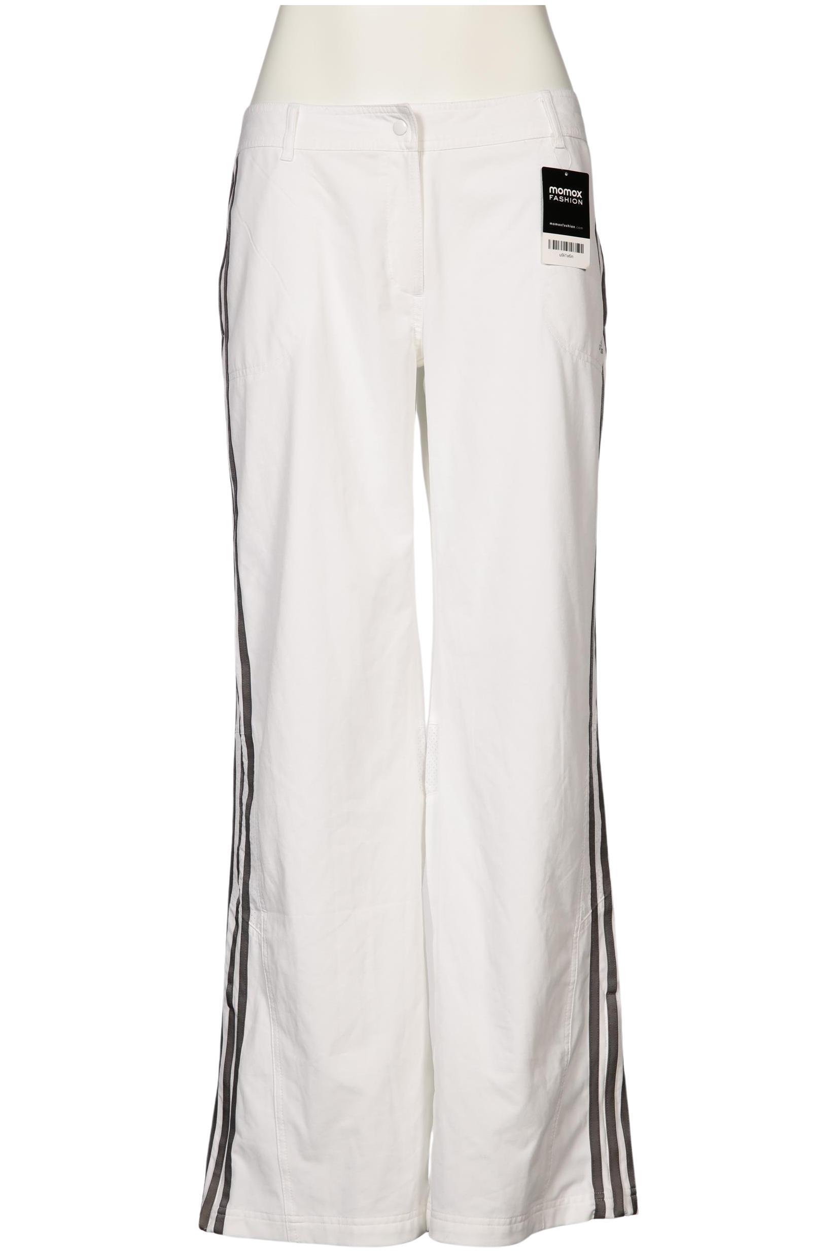 

adidas Damen Stoffhose, weiß, Gr. 40