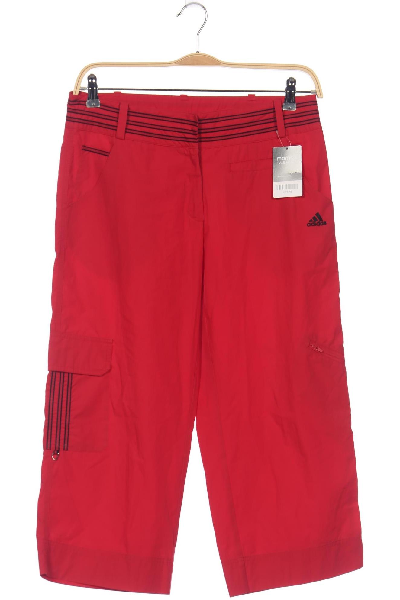 

adidas Damen Stoffhose, rot, Gr. 40