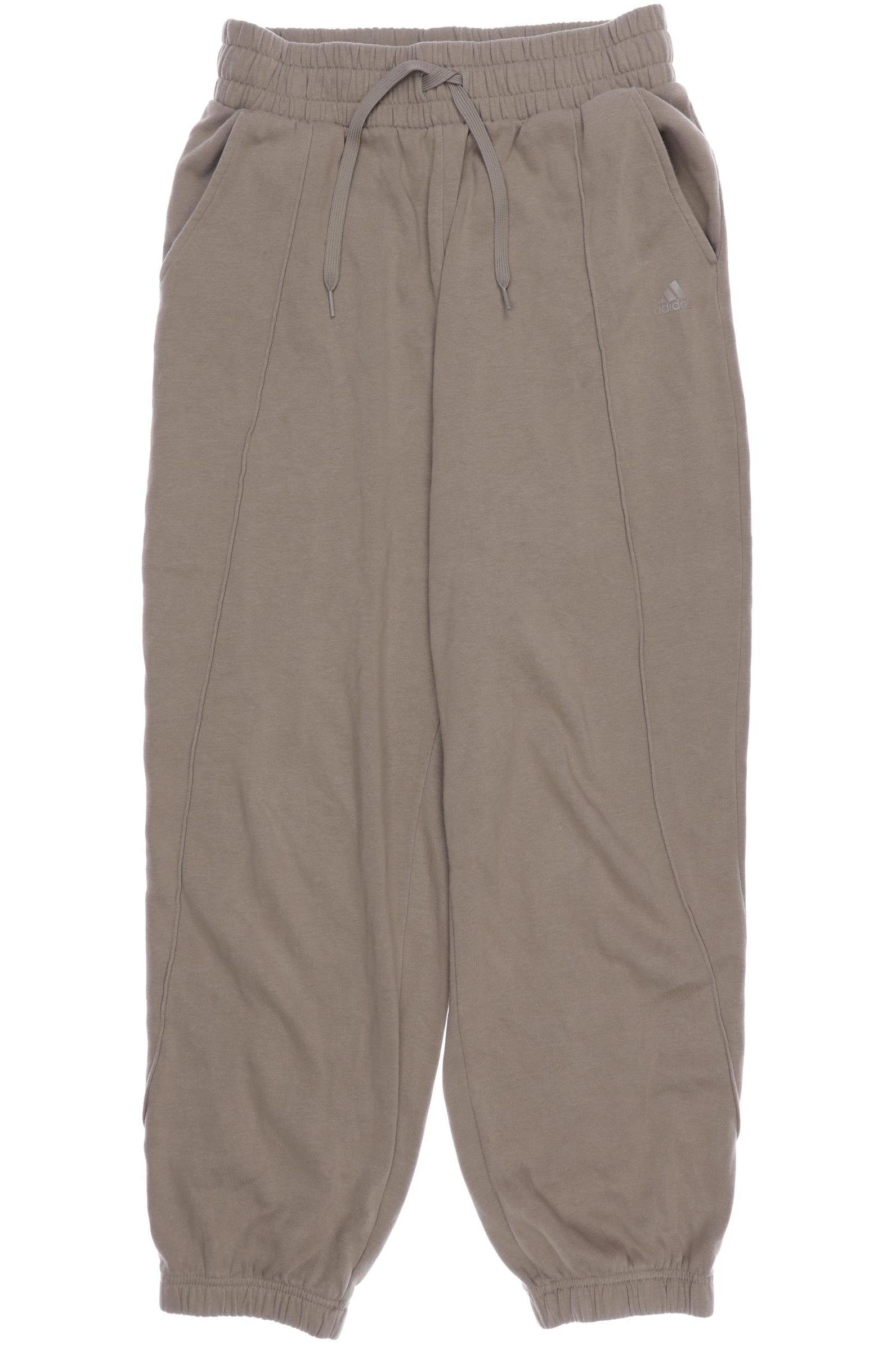 

adidas Damen Stoffhose, beige, Gr. 0