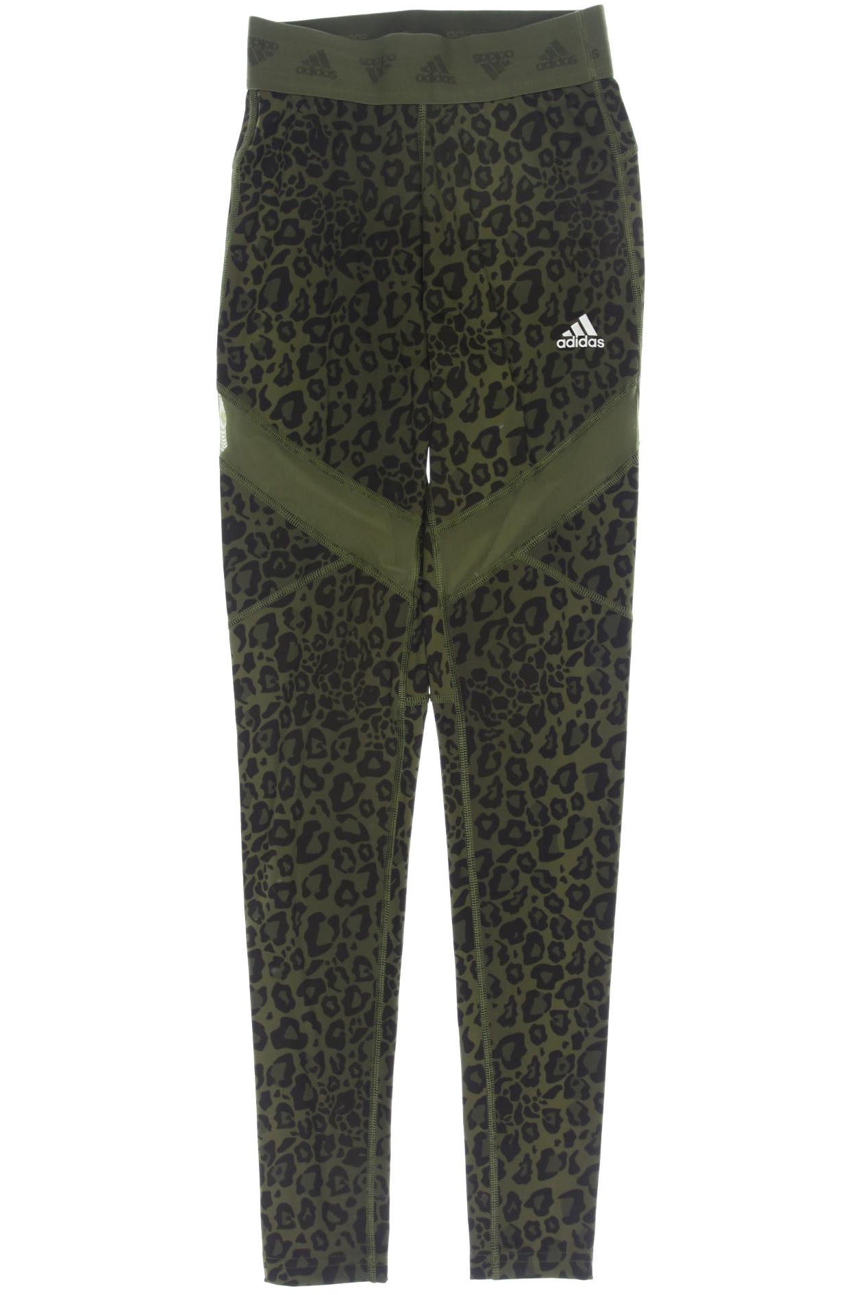 

adidas Damen Stoffhose, grün, Gr. 0