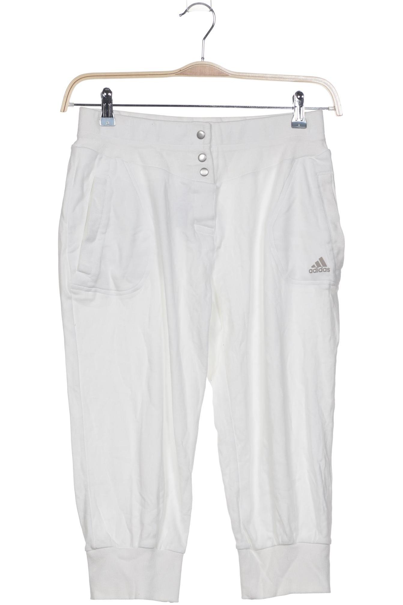 

adidas Damen Stoffhose, weiß, Gr. 40