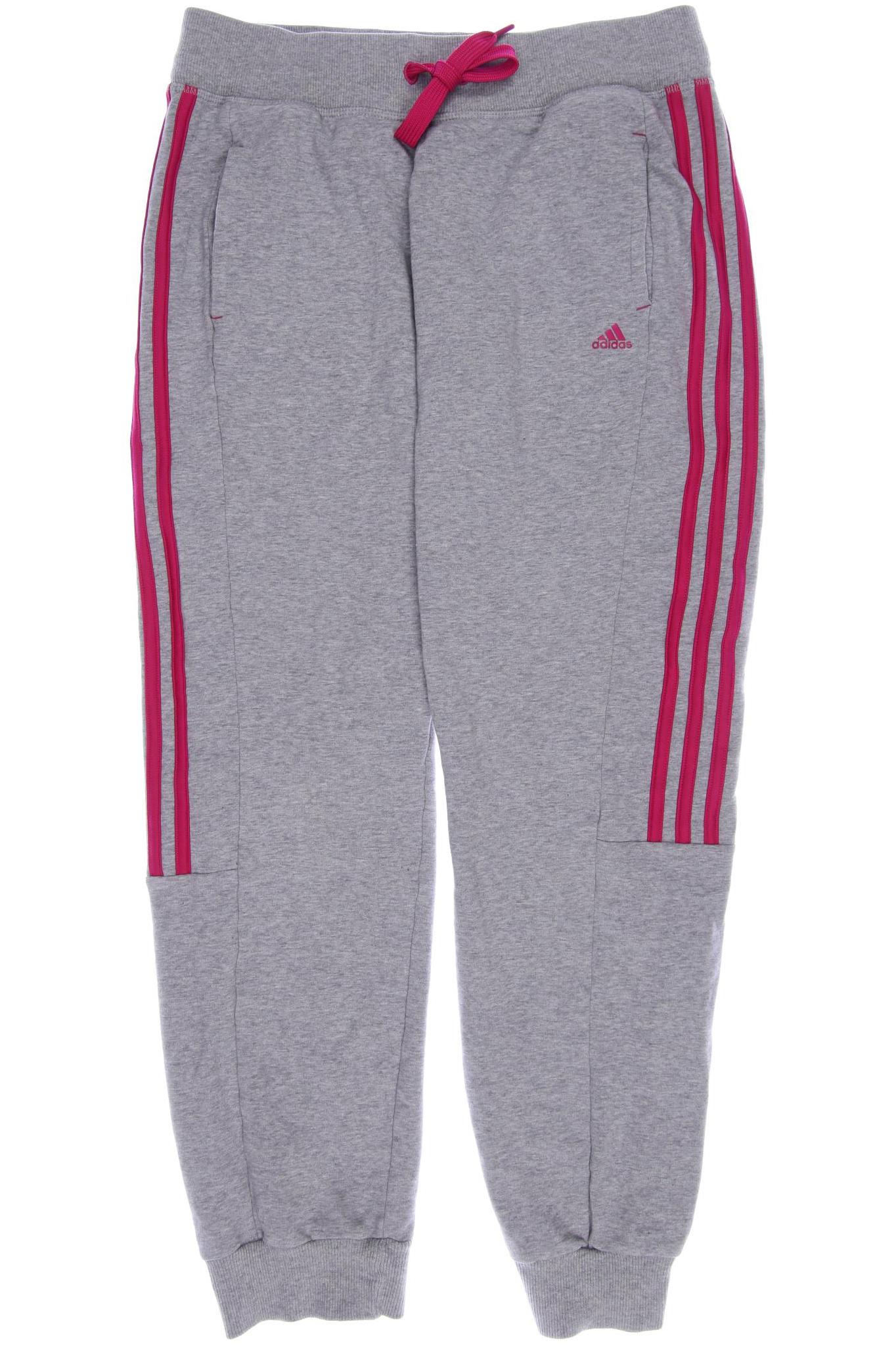 

adidas Damen Stoffhose, grau, Gr. 0