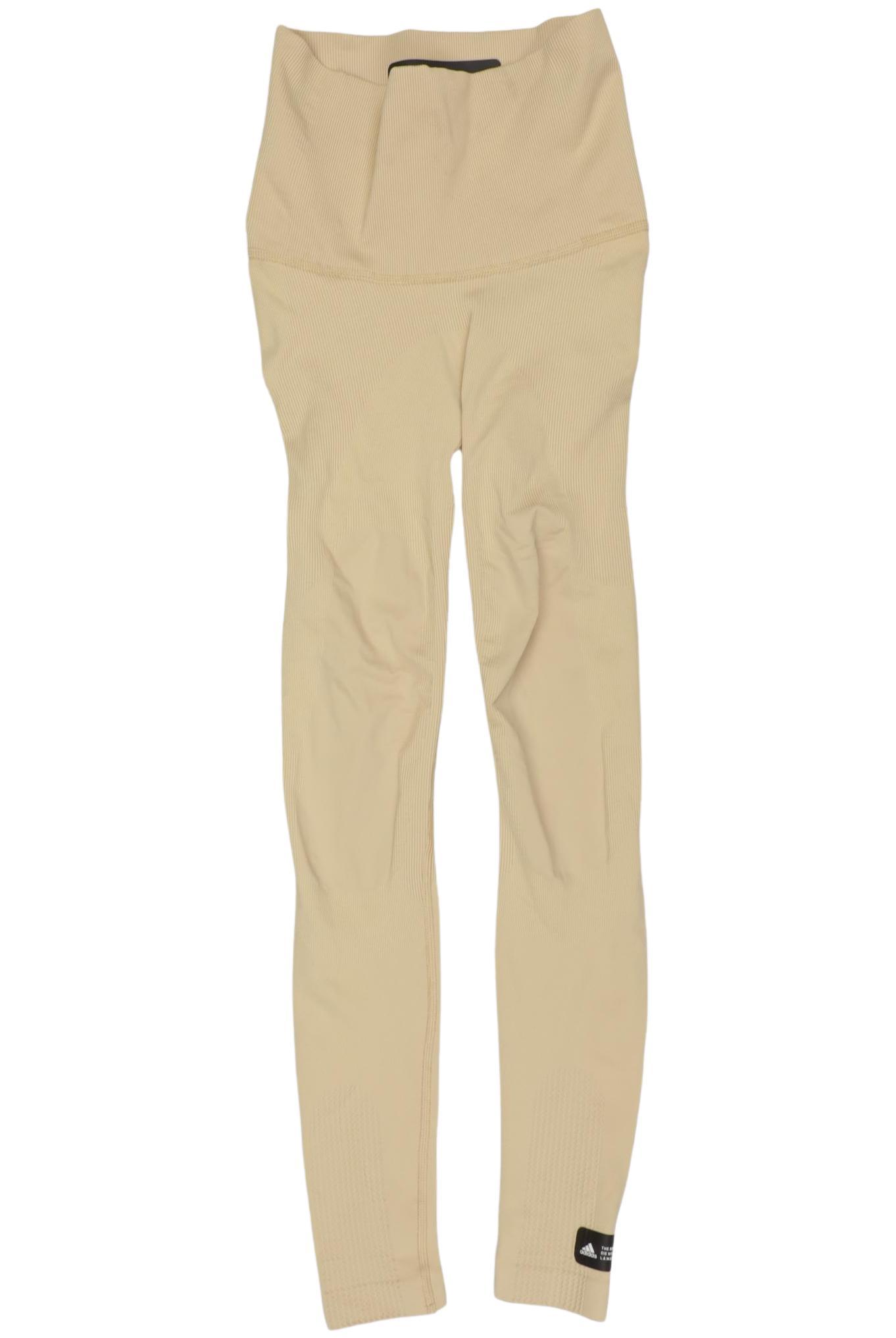 

adidas Damen Stoffhose, beige, Gr. 0