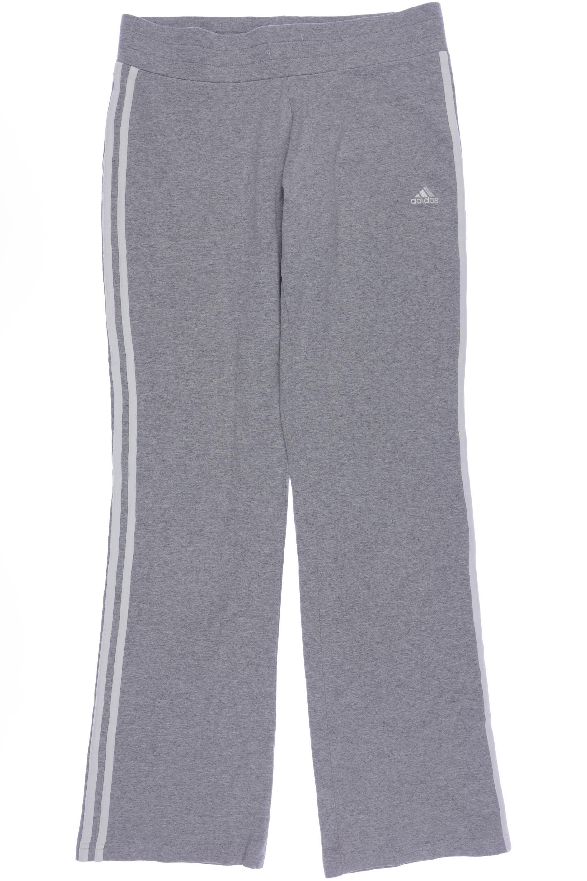 

adidas Damen Stoffhose, grau, Gr. 40