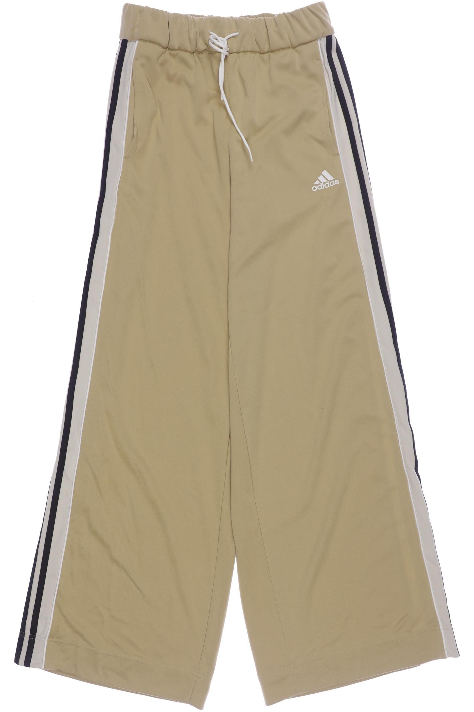 

adidas Damen Stoffhose, beige, Gr. 0