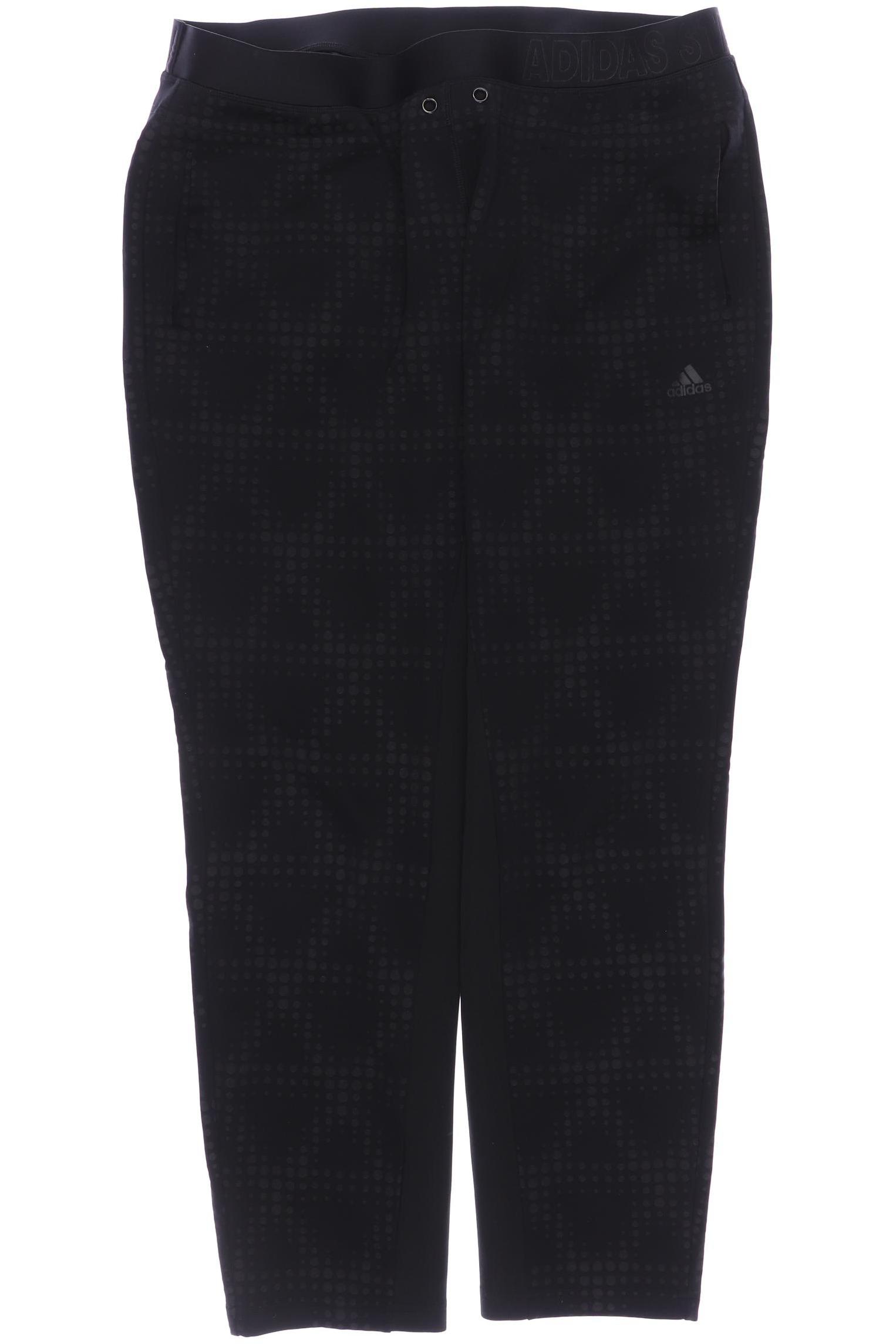 

adidas Damen Stoffhose, schwarz, Gr. 42
