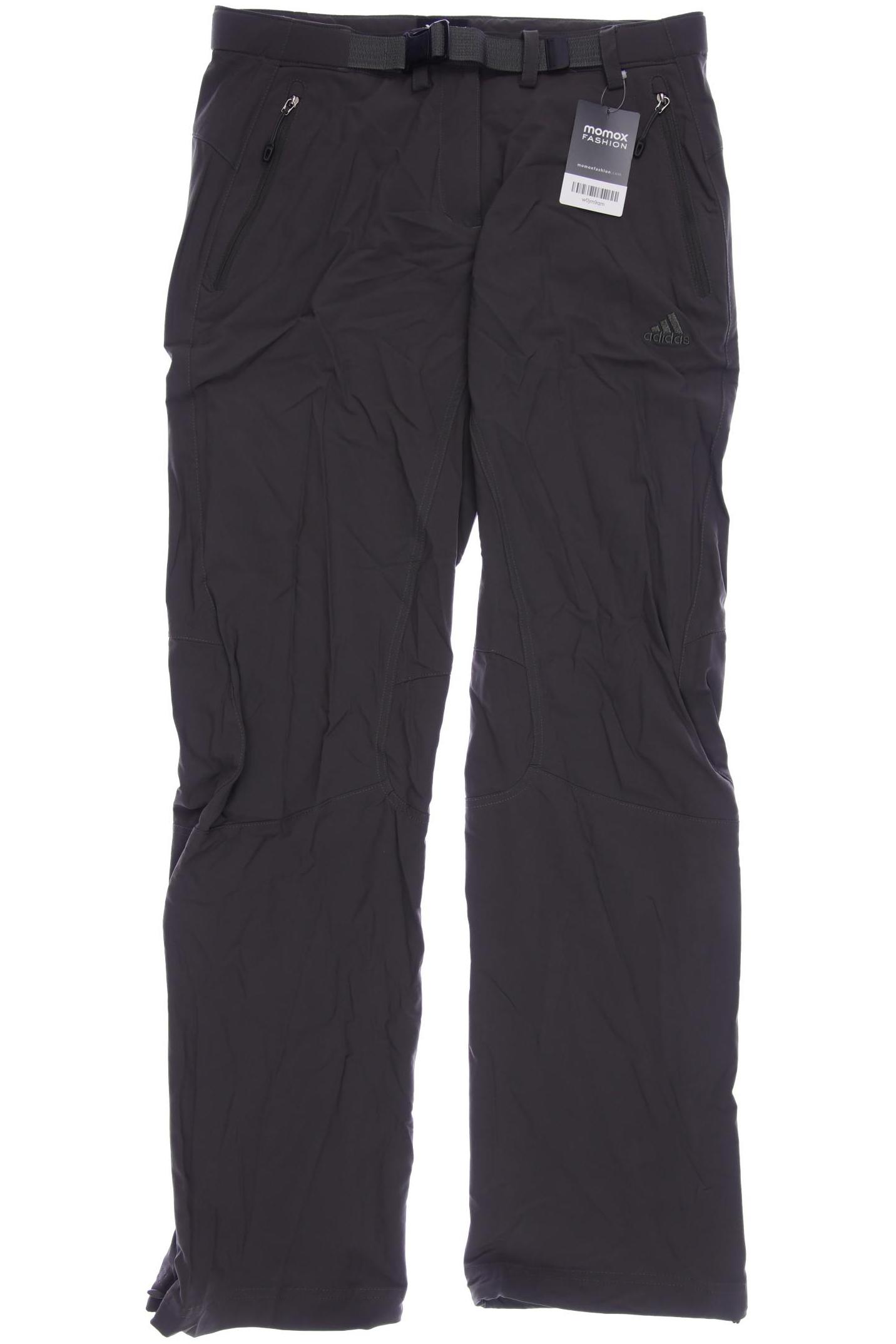 

adidas Damen Stoffhose, grau, Gr. 38