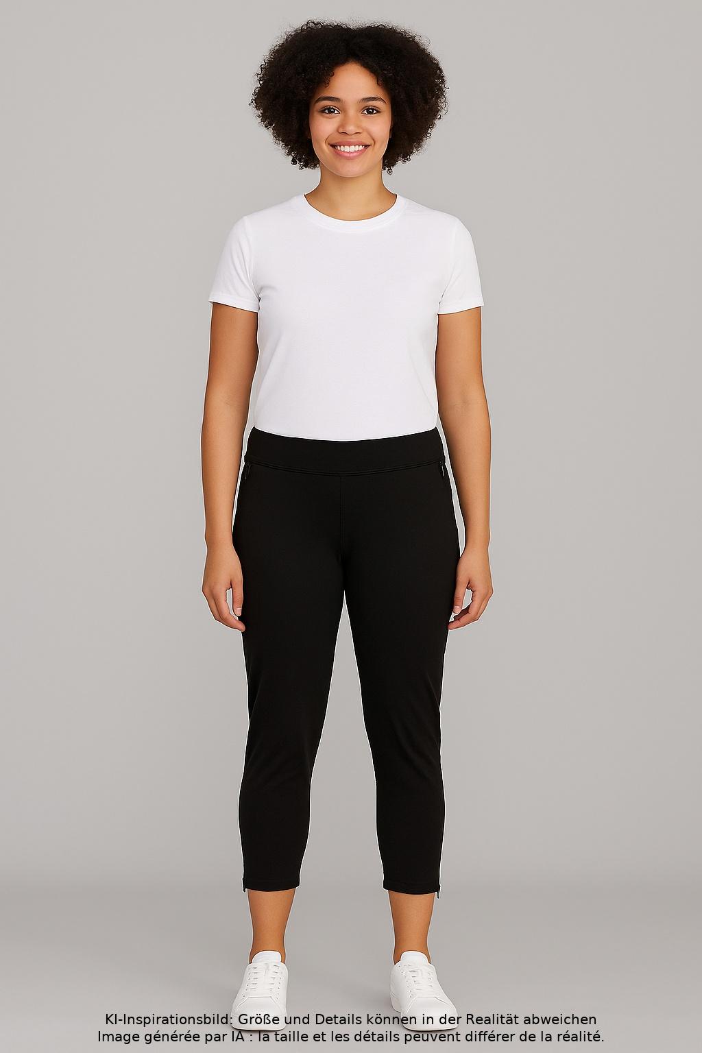 

adidas Damen Stoffhose, schwarz, Gr. 0