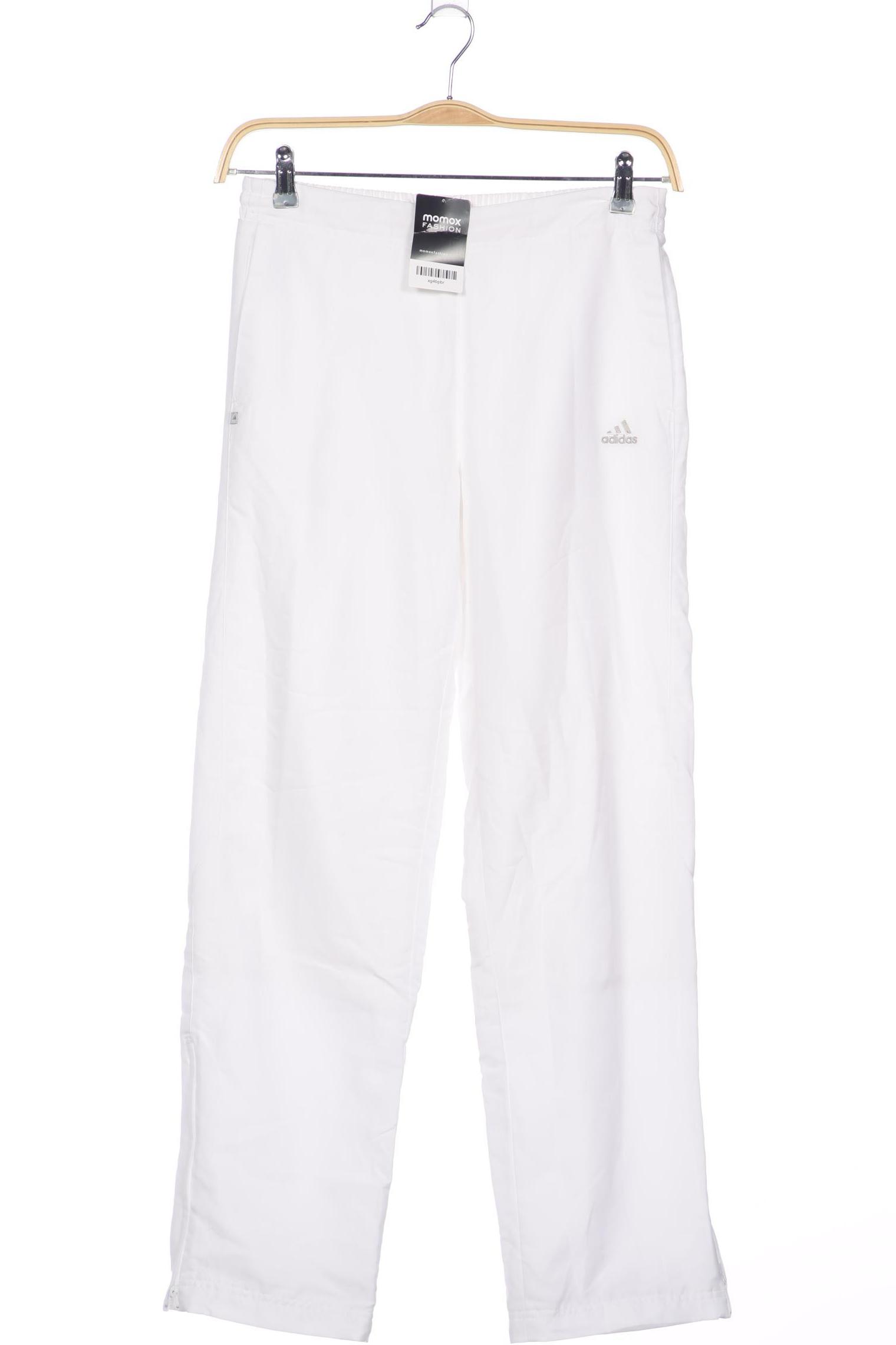 

adidas Damen Stoffhose, weiß, Gr. 38