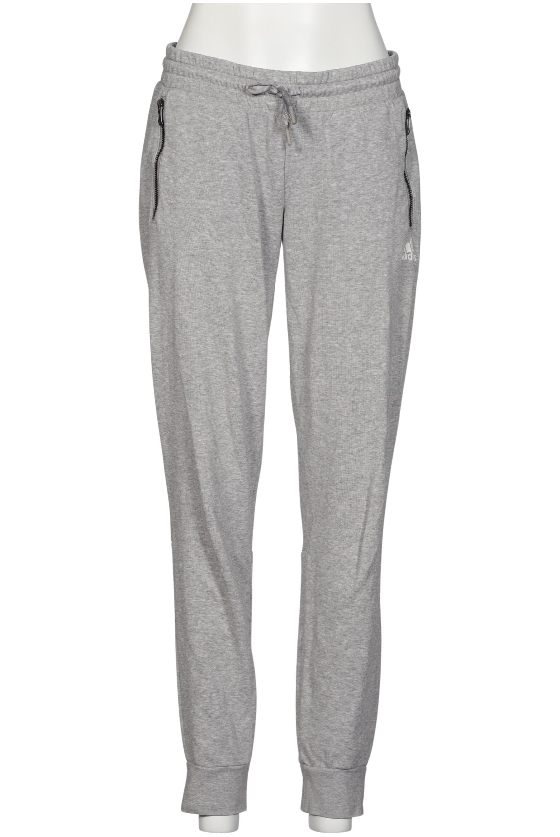 

adidas Damen Stoffhose, grau, Gr. 0