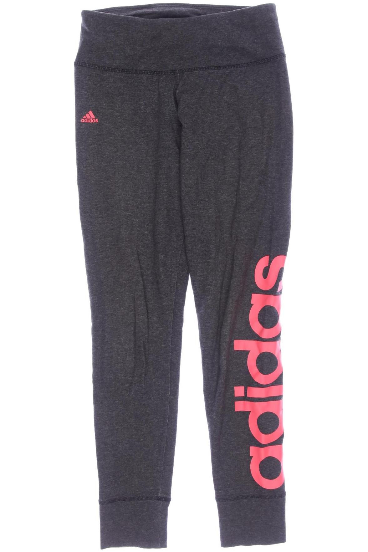 

adidas Damen Stoffhose, grau, Gr. 0