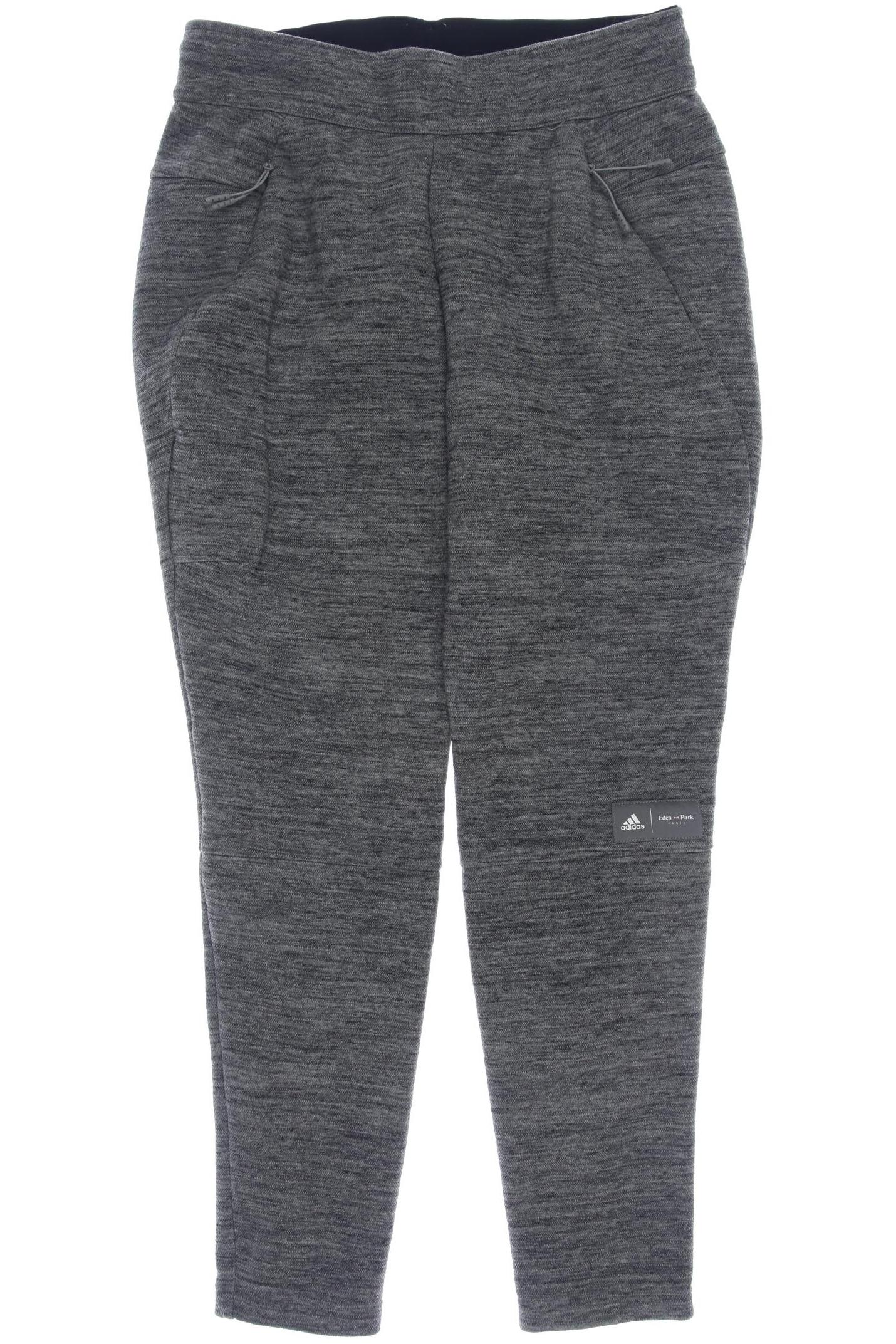 

adidas Damen Stoffhose, grau, Gr. 28
