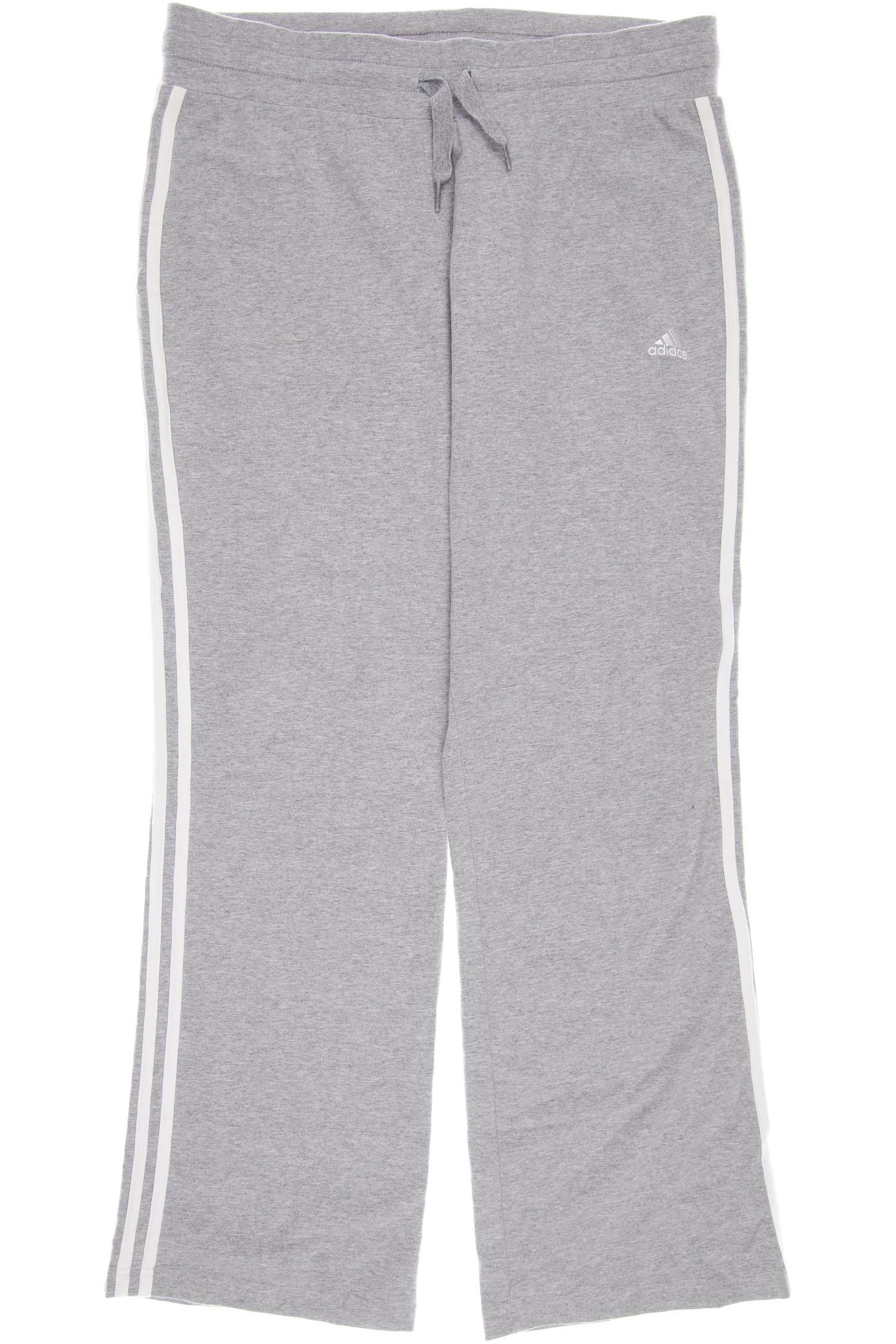 

adidas Damen Stoffhose, grau, Gr. 42