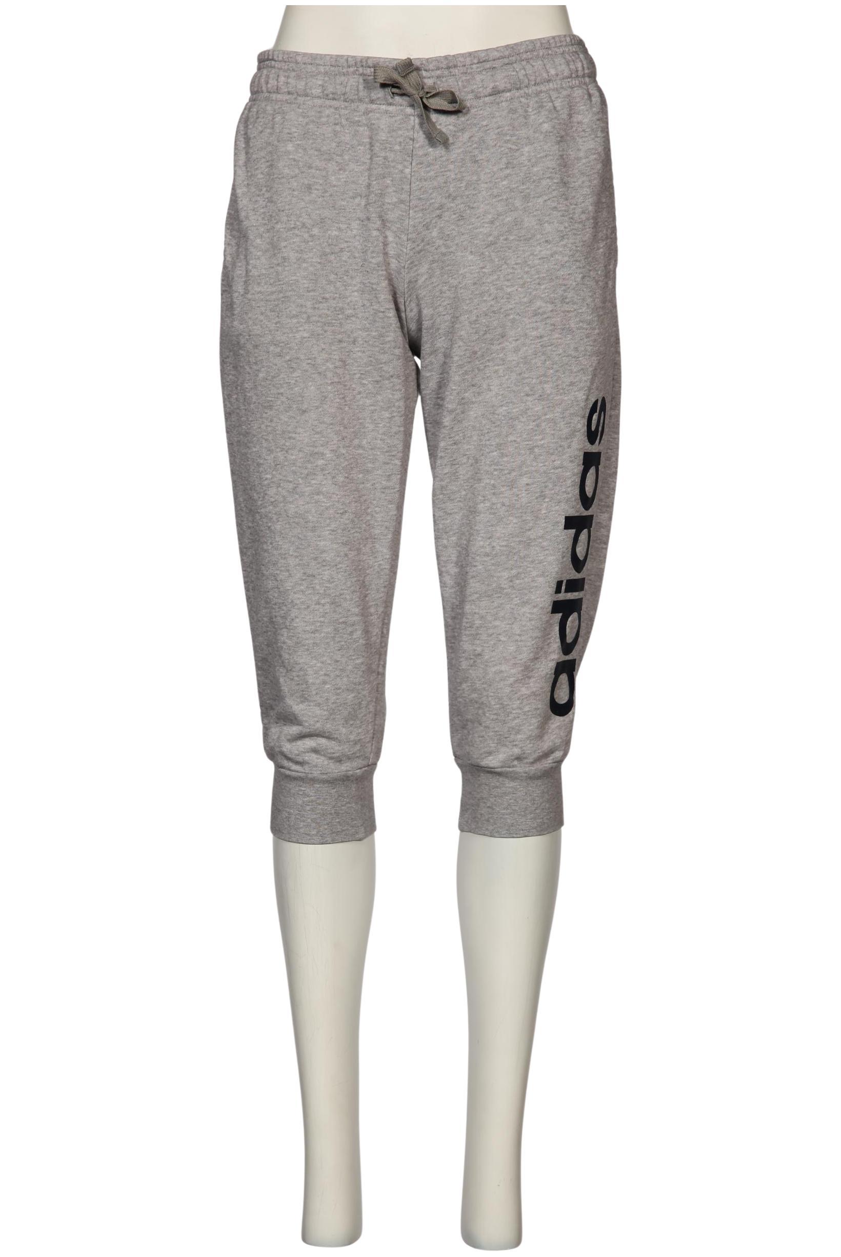 

adidas Damen Stoffhose, grau, Gr. 0