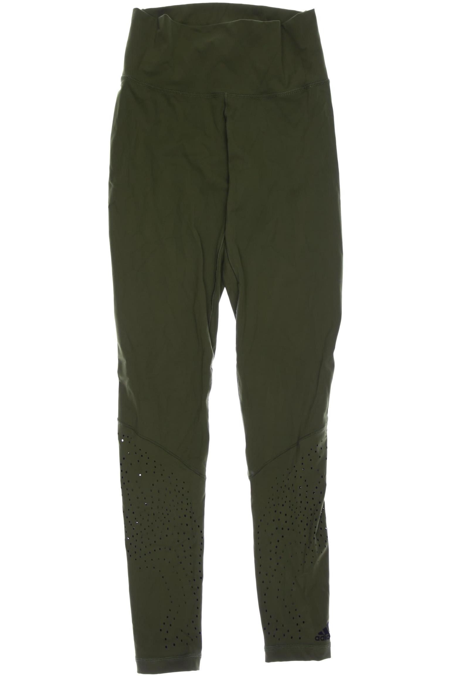 

adidas Damen Stoffhose, grün, Gr. 36