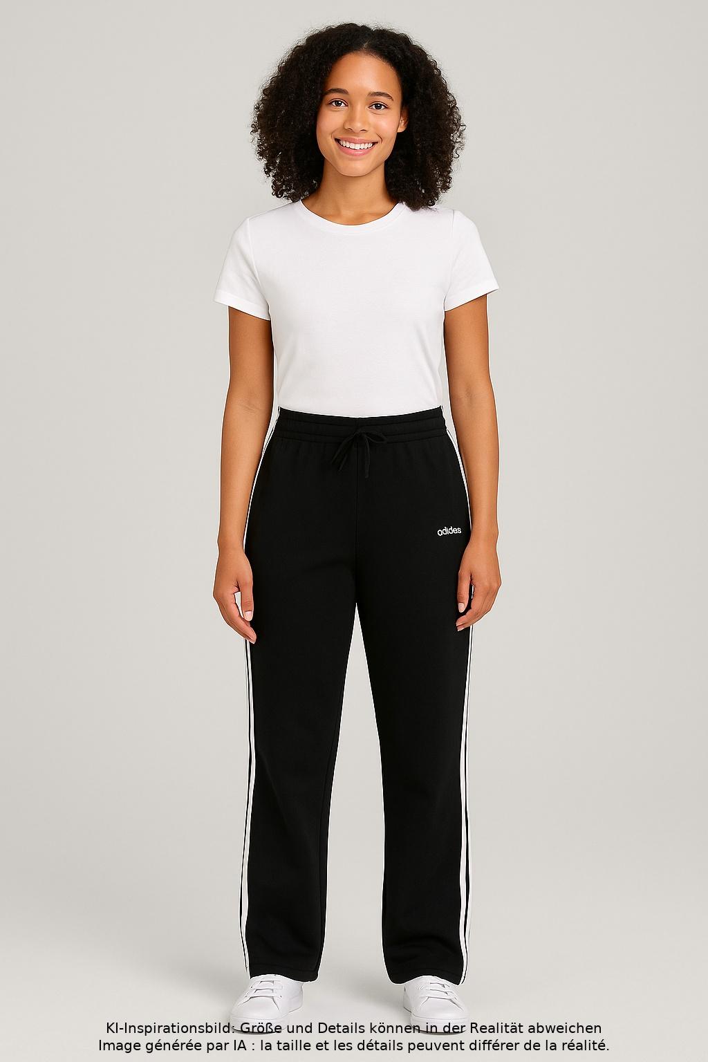 

adidas Damen Stoffhose, schwarz, Gr. 0