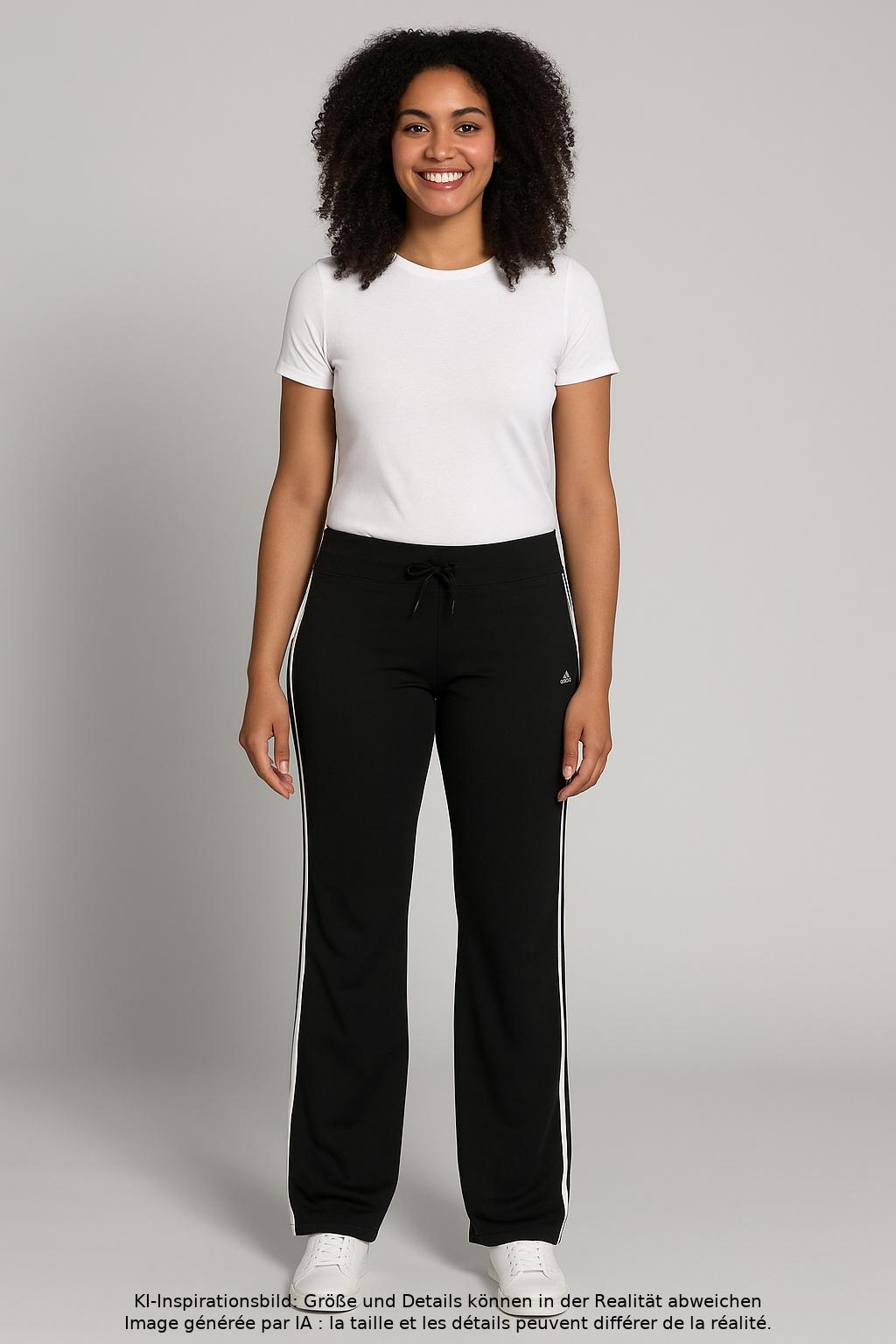 

adidas Damen Stoffhose, schwarz, Gr. 0